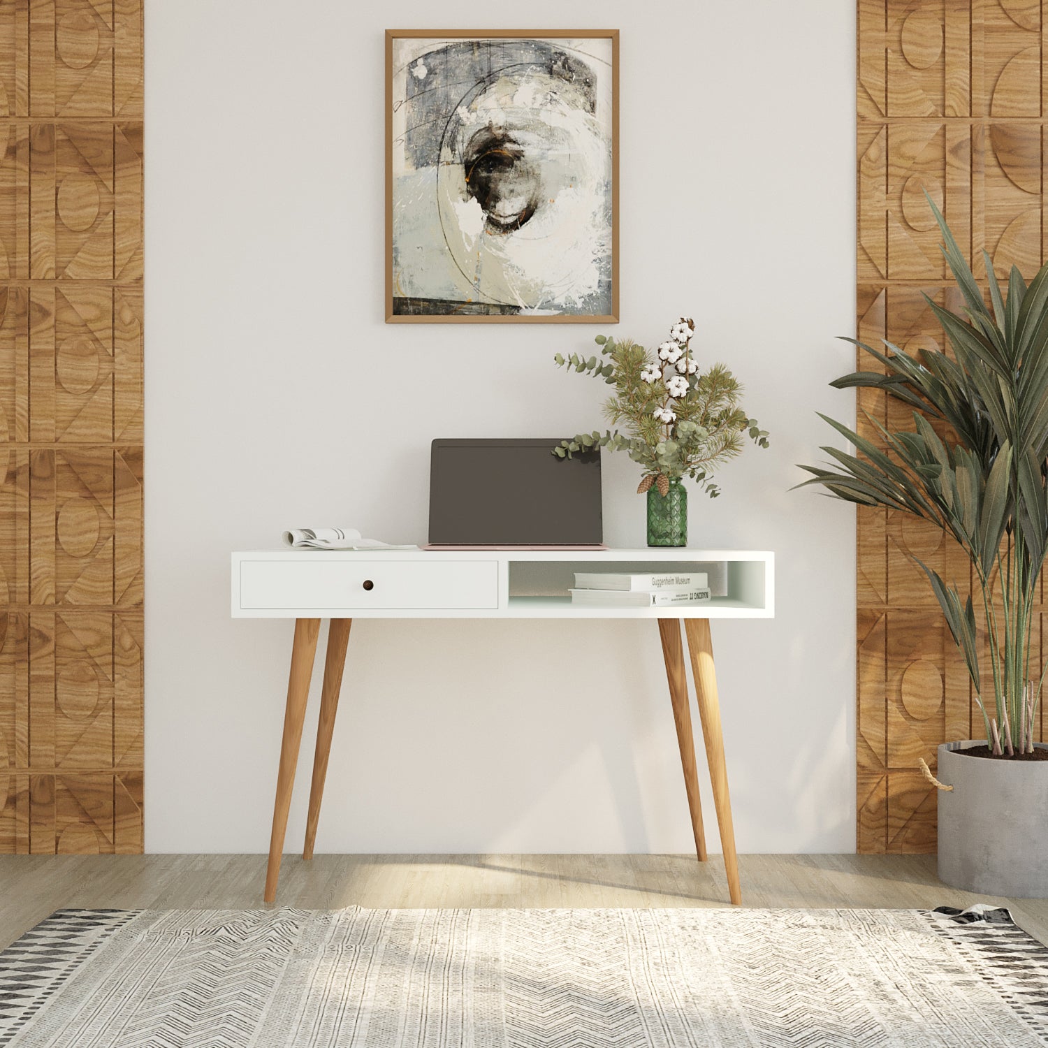 Bimossa S5110 Janus Çalışma Masası Çekmeceli Beyaz