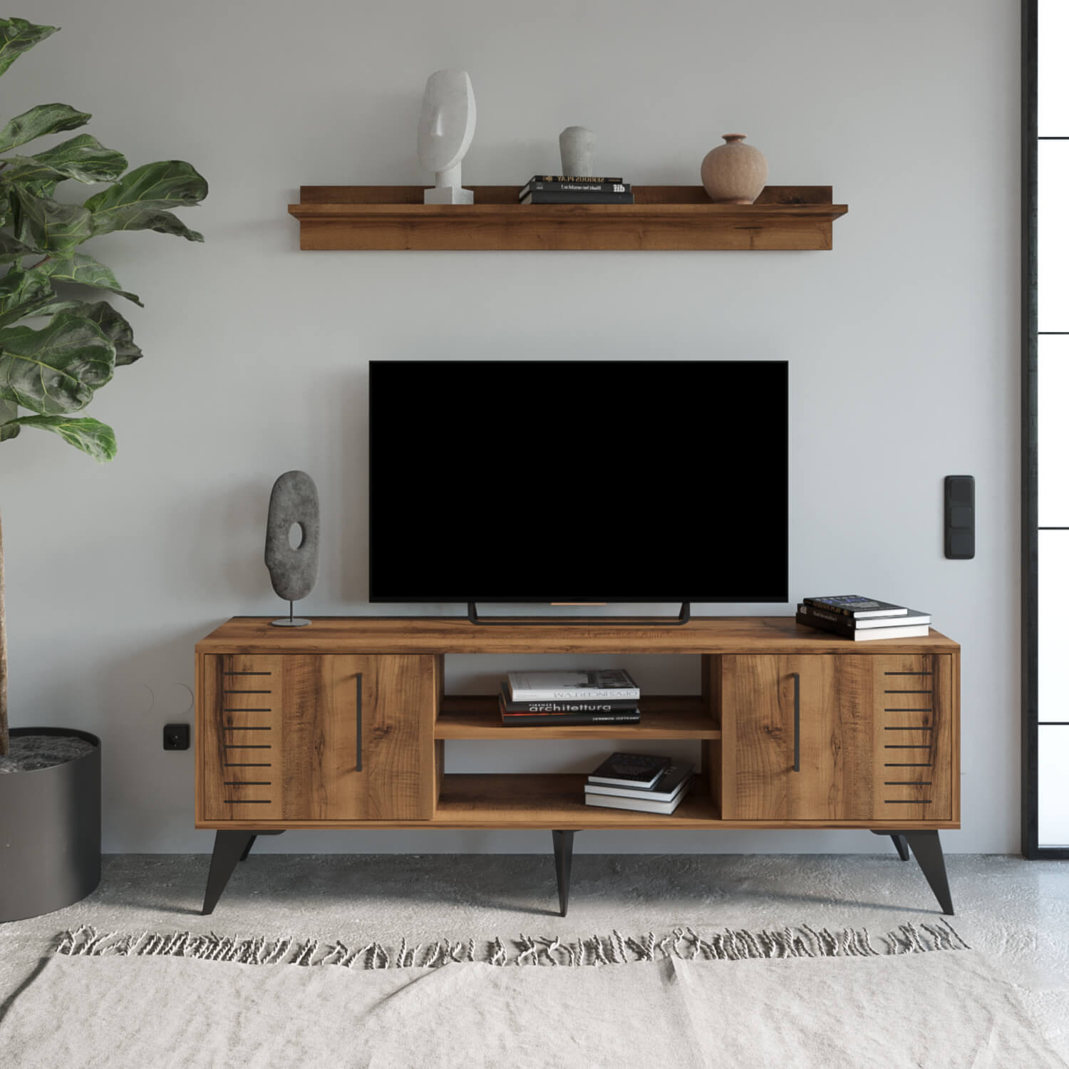 Bimossa G34 Karla Tv Ünitesi Ve Raf