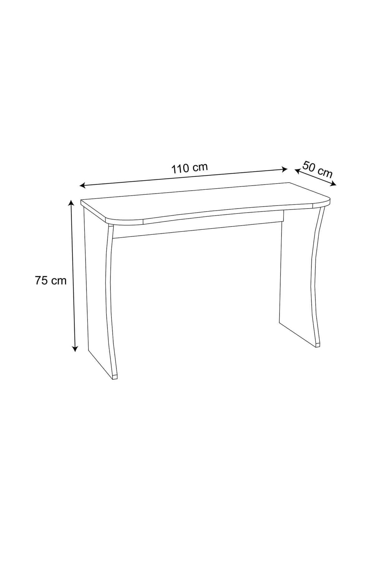 Bimossa S8130 Mila Çalışma Masası Antrasit