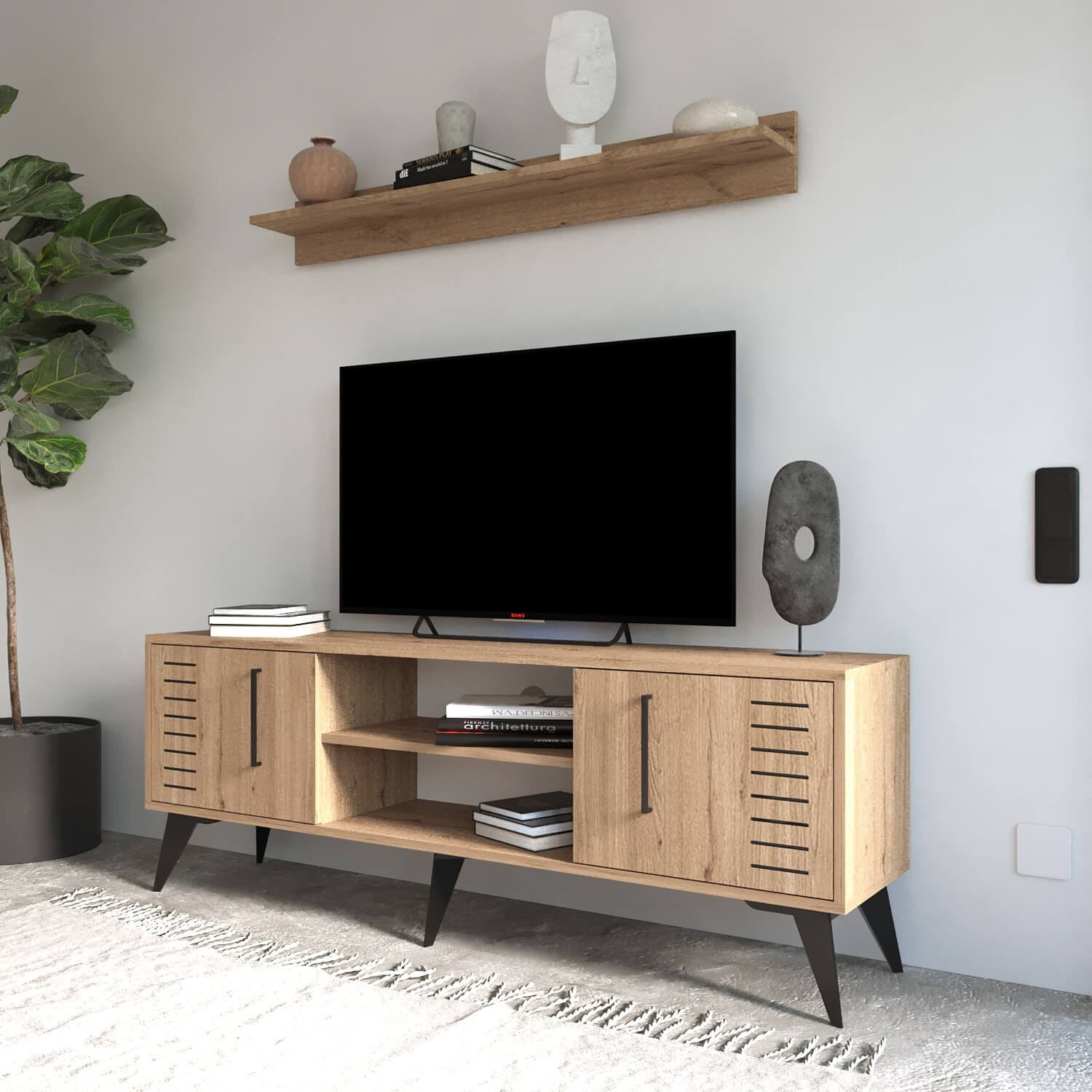 Bimossa G34 Karla Tv Ünitesi Ve Raf
