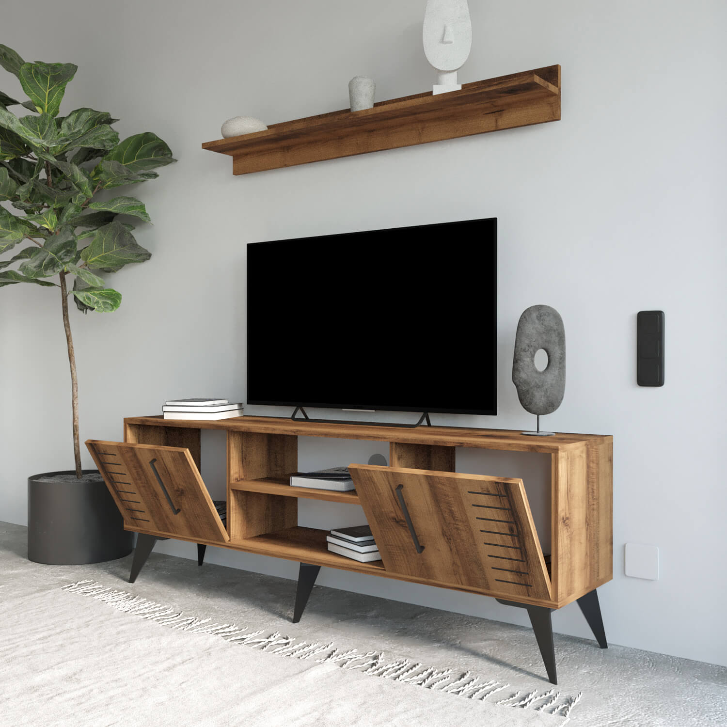 Bimossa G34 Karla Tv Ünitesi Ve Raf