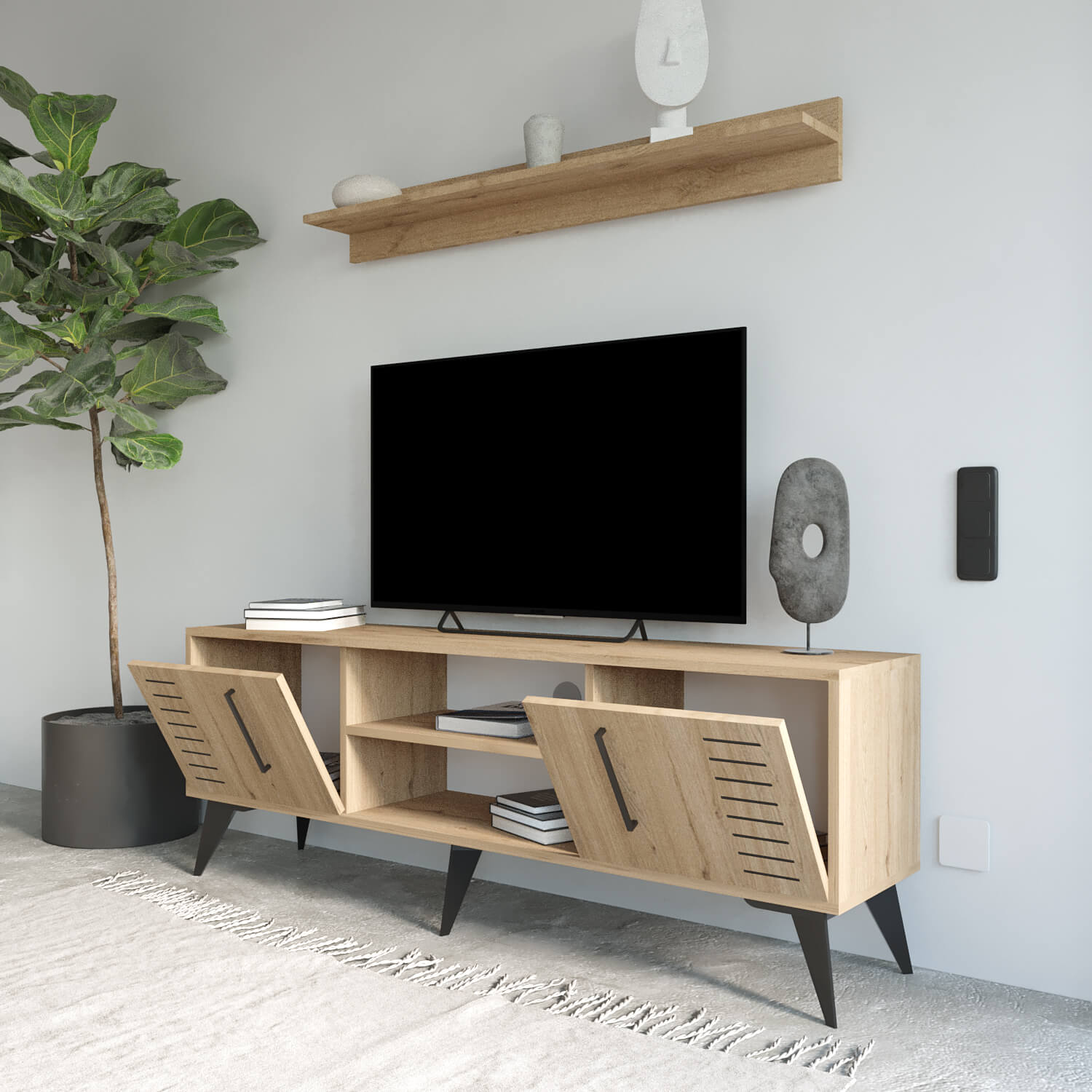 Bimossa G34 Karla Tv Ünitesi Ve Raf
