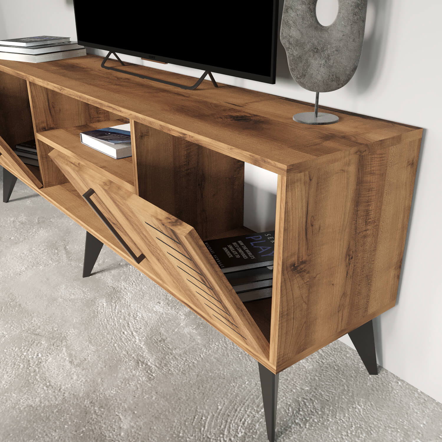 Bimossa G34 Karla Tv Ünitesi Ve Raf