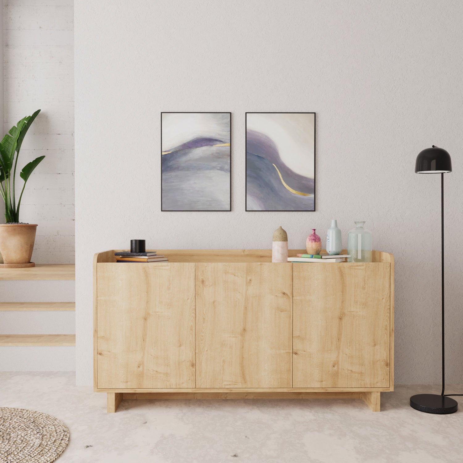 Bimossa H1120 Boho Konsol Safir 140 cm