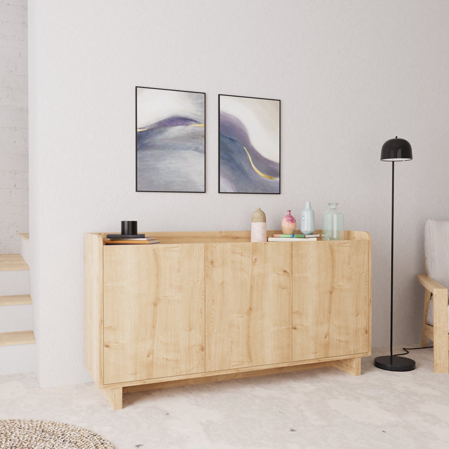 Bimossa H1120 Boho Konsol Safir 140 cm