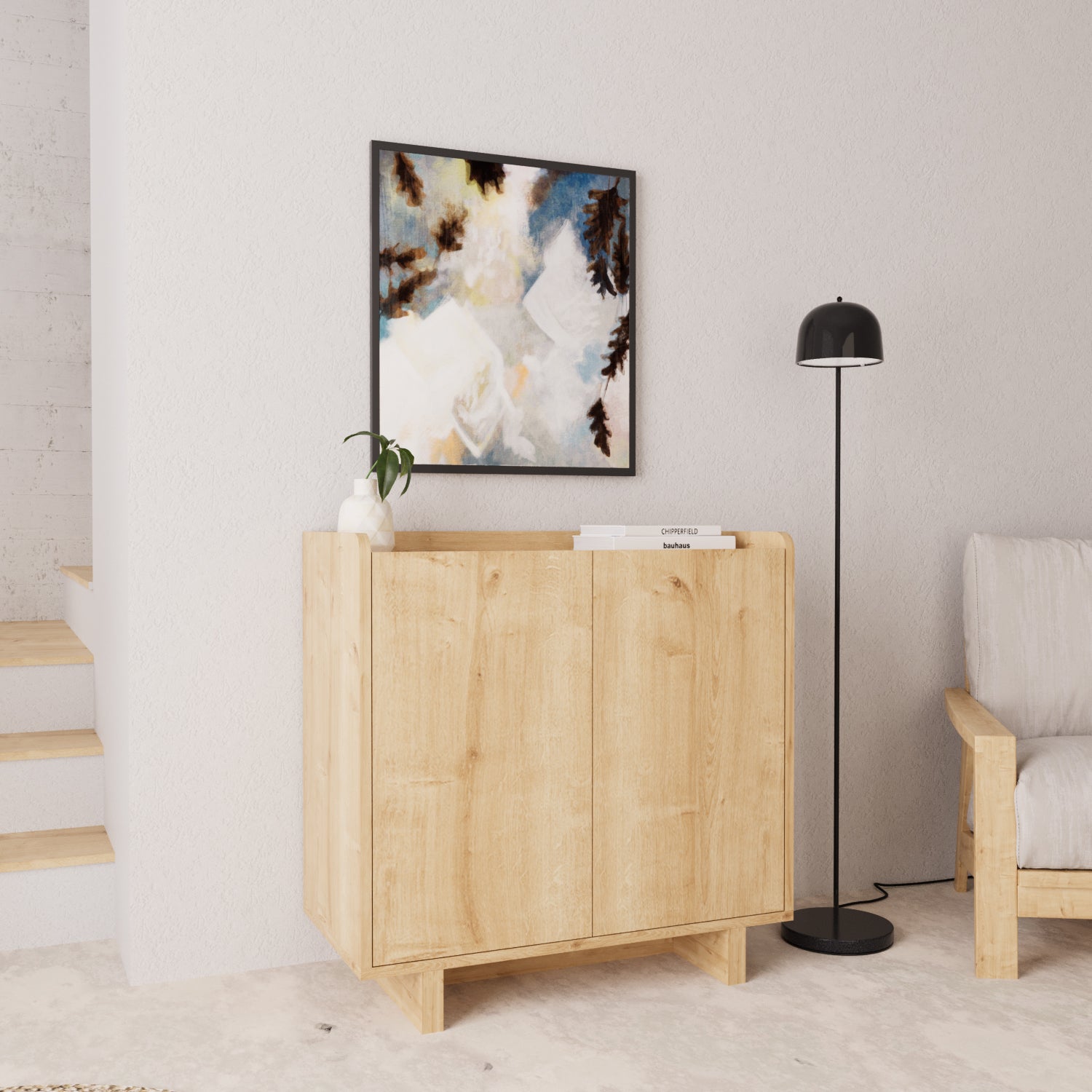 Bimossa Y1110 Boho Çok Amaçlı Dolap Safir 80 cm