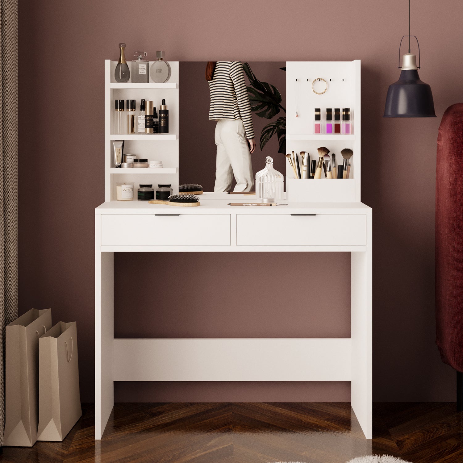 Bimossa A50 Diena Çekmeceli Makyaj Masası