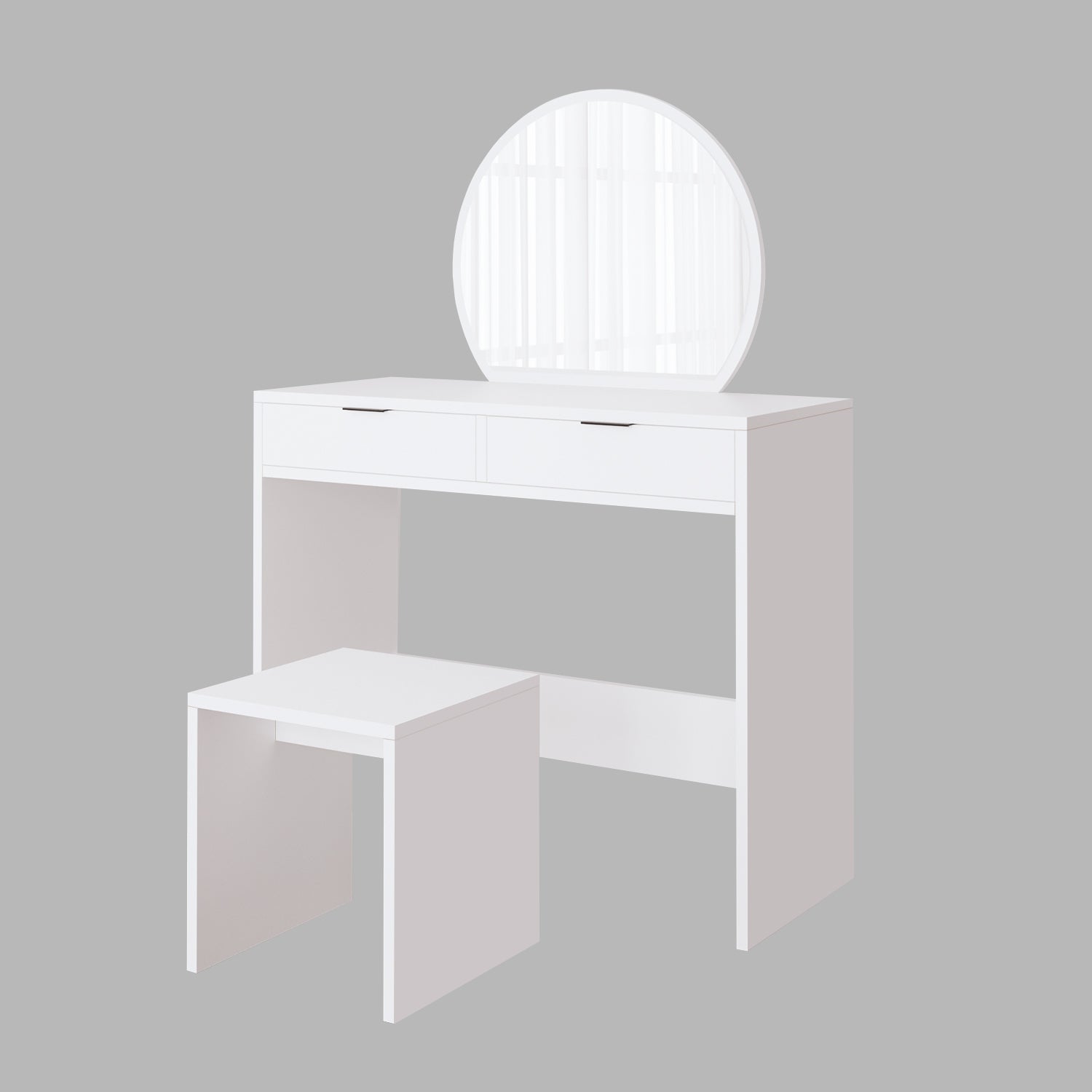 Bimossa V20 Flora Tabureli Makyaj Masası