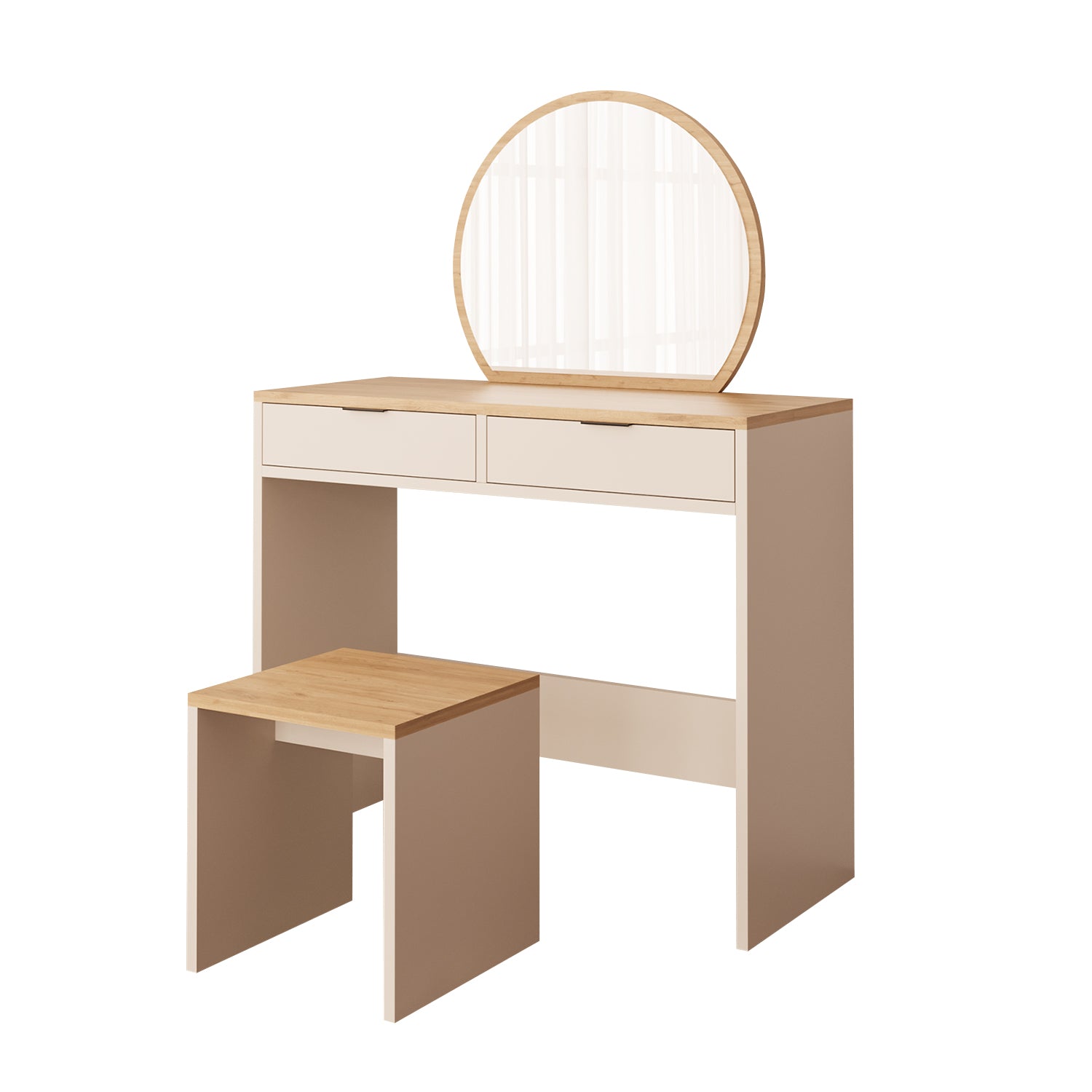 Bimossa V20 Flora Tabureli Makyaj Masası