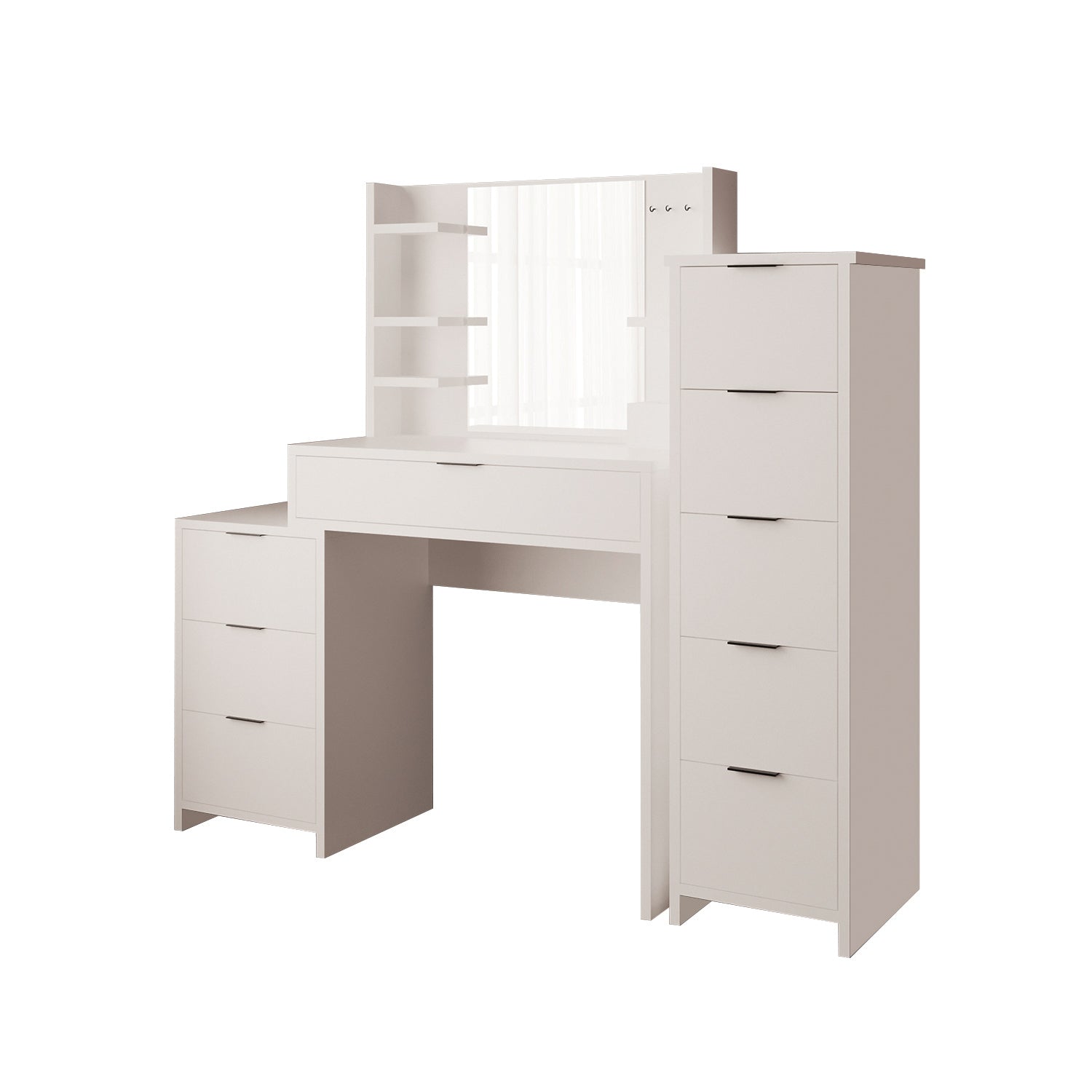 Bimossa T30 İzabel Çekmeceli Dolaplı Makyaj Masası