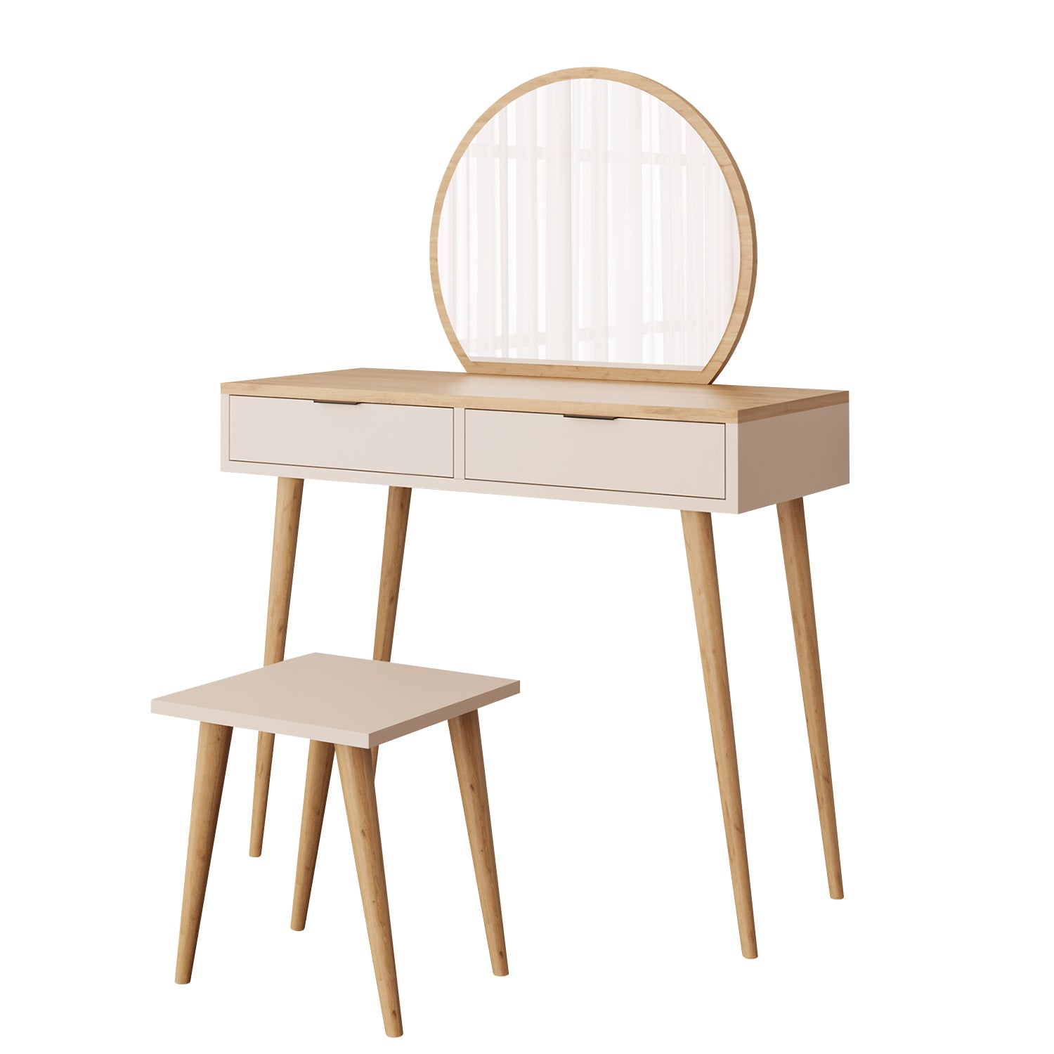 Bimossa V10 Lucy Tabureli Makyaj Masası