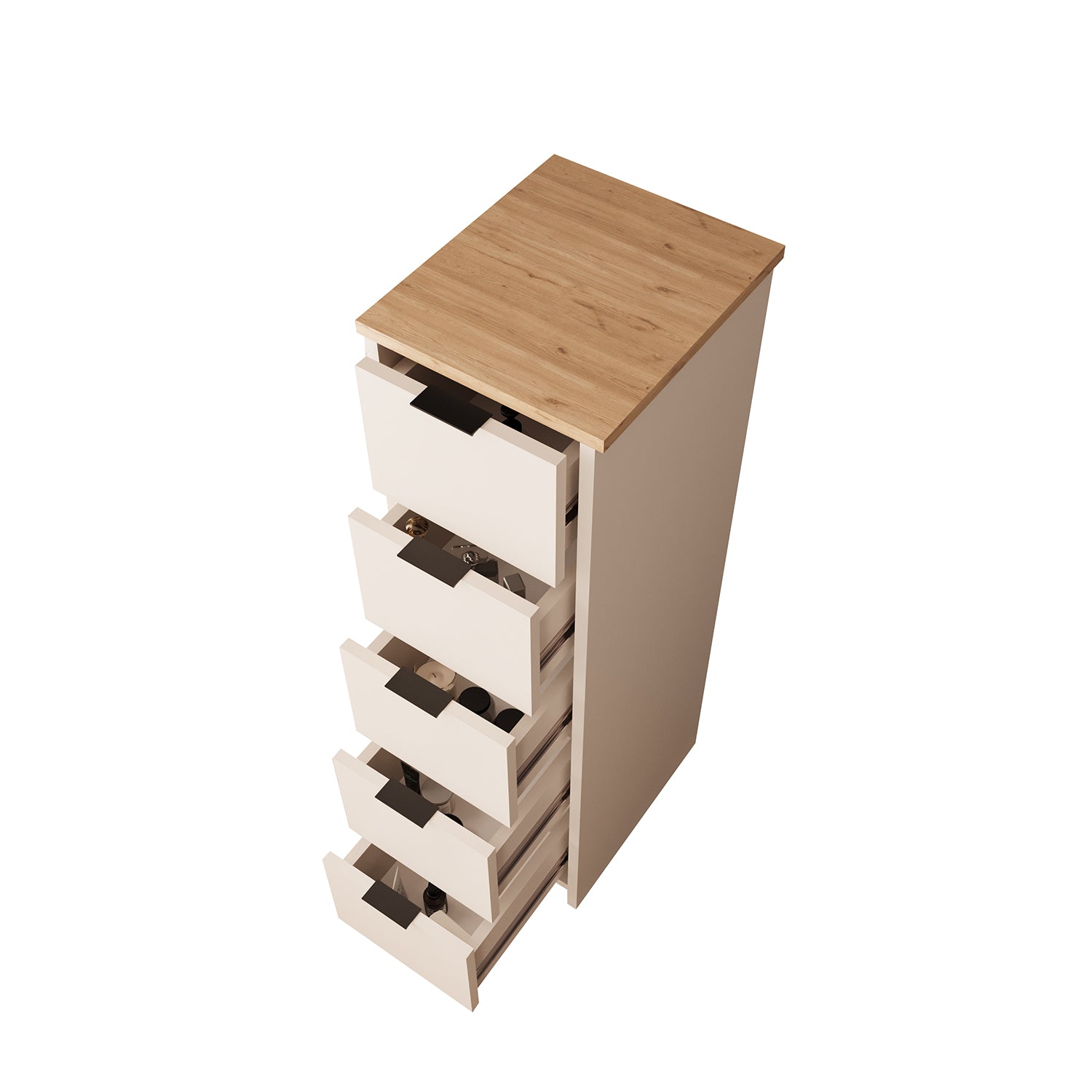 Bimossa T10 Lucy Çekmeceli Dolaplı Makyaj Masası