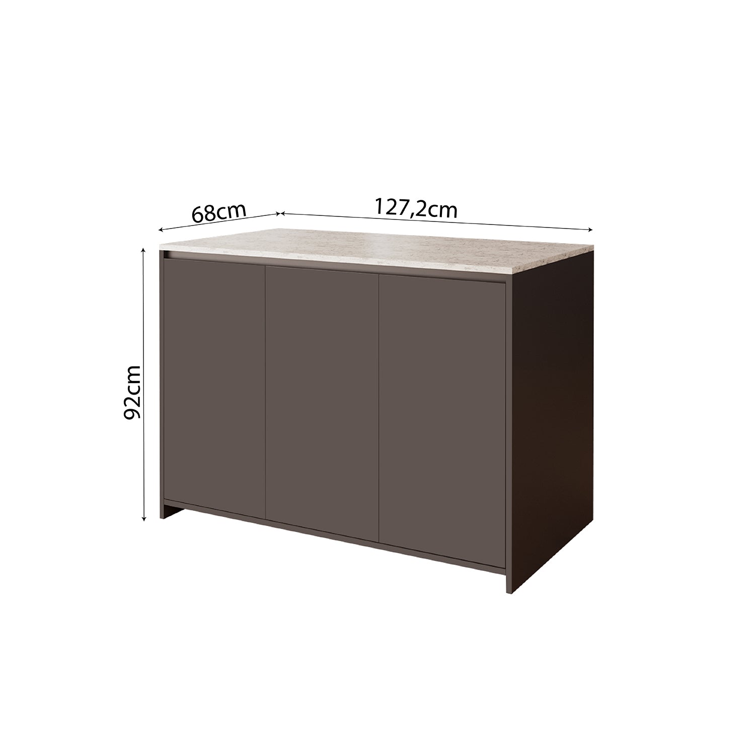Bimossa L45 Miro Mutfak Adası 127 cm