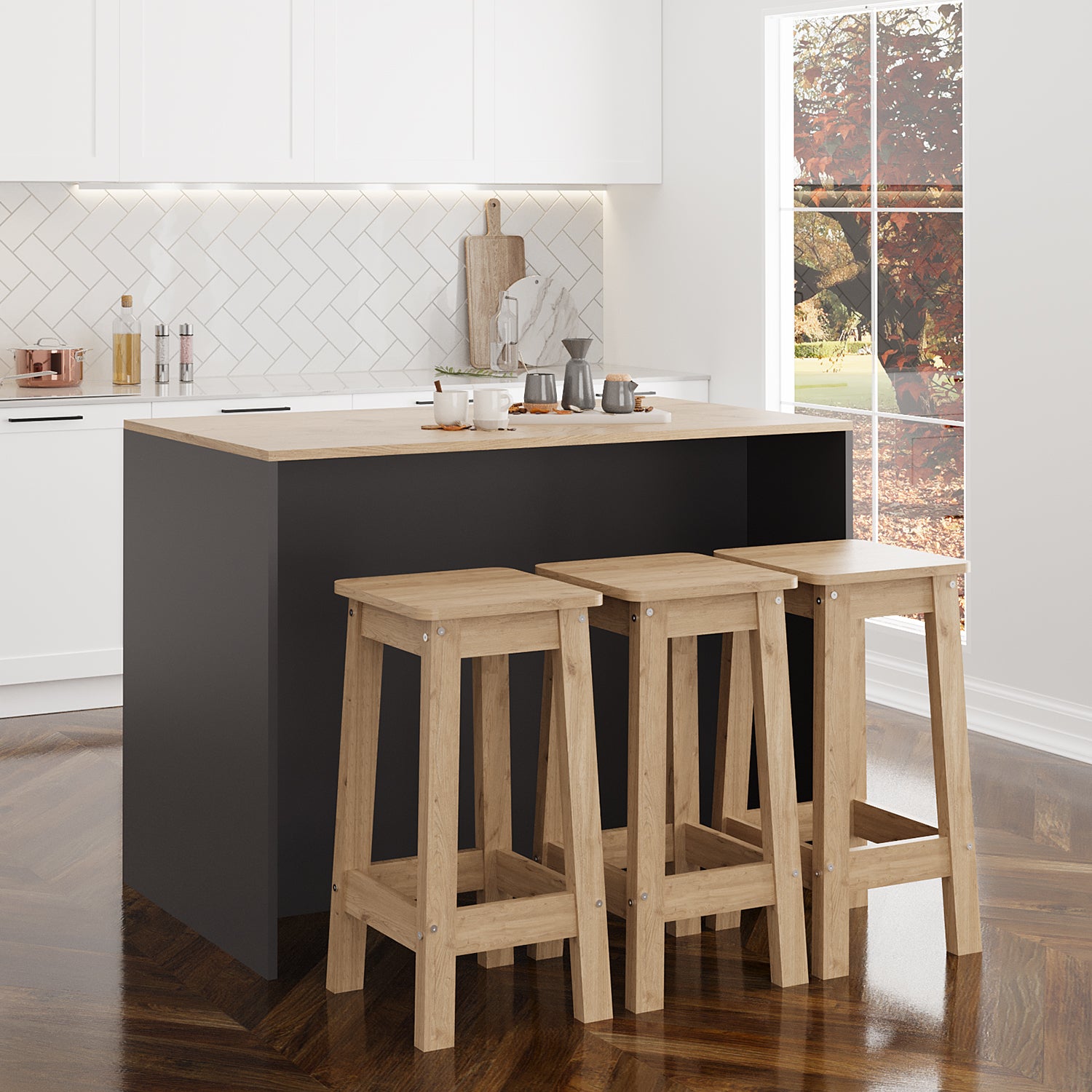 Bimossa G40 Monet 3 Tabureli Mutfak Adası