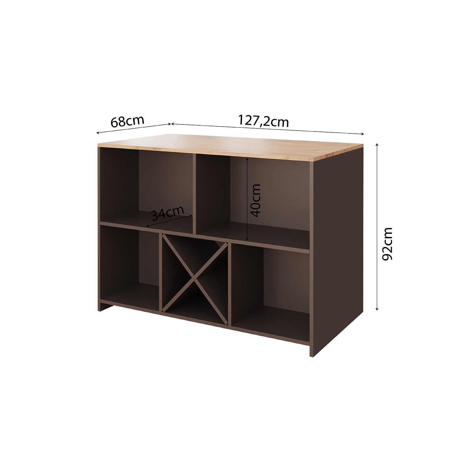 Bimossa G40 Monet 3 Tabureli Mutfak Adası