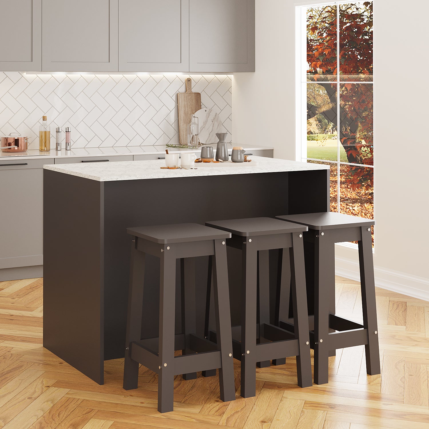 Bimossa G40 Monet 3 Tabureli Mutfak Adası