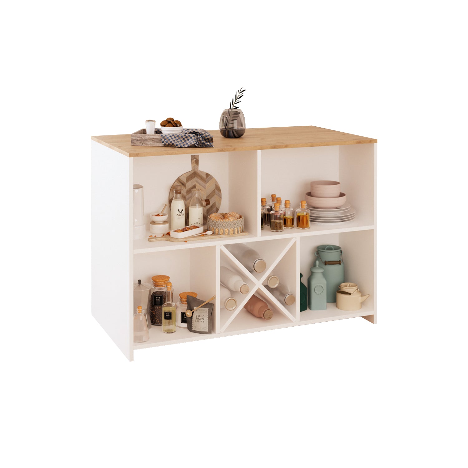 Bimossa G40 Monet 3 Tabureli Mutfak Adası