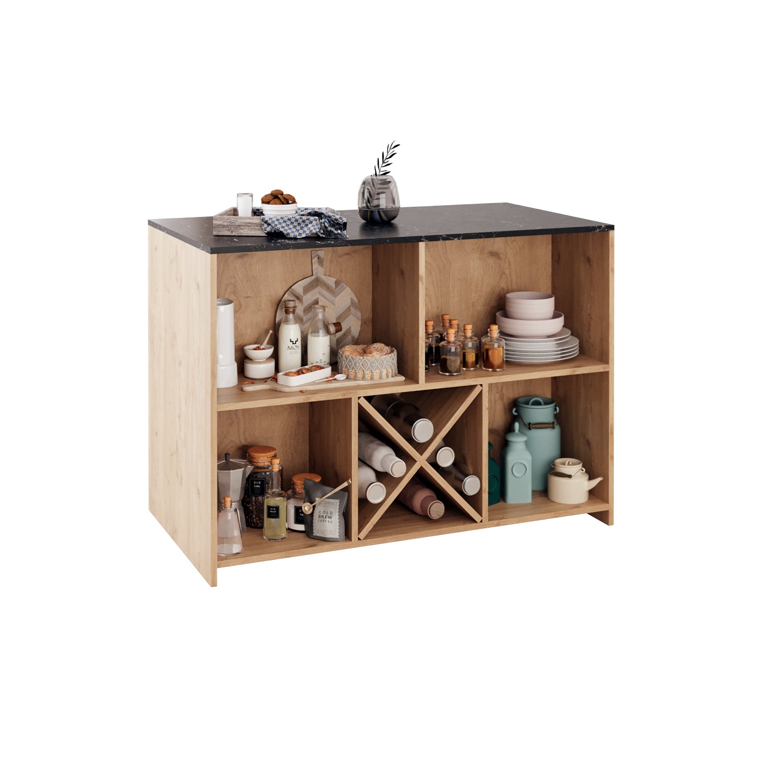 Bimossa G40 Monet 3 Tabureli Mutfak Adası