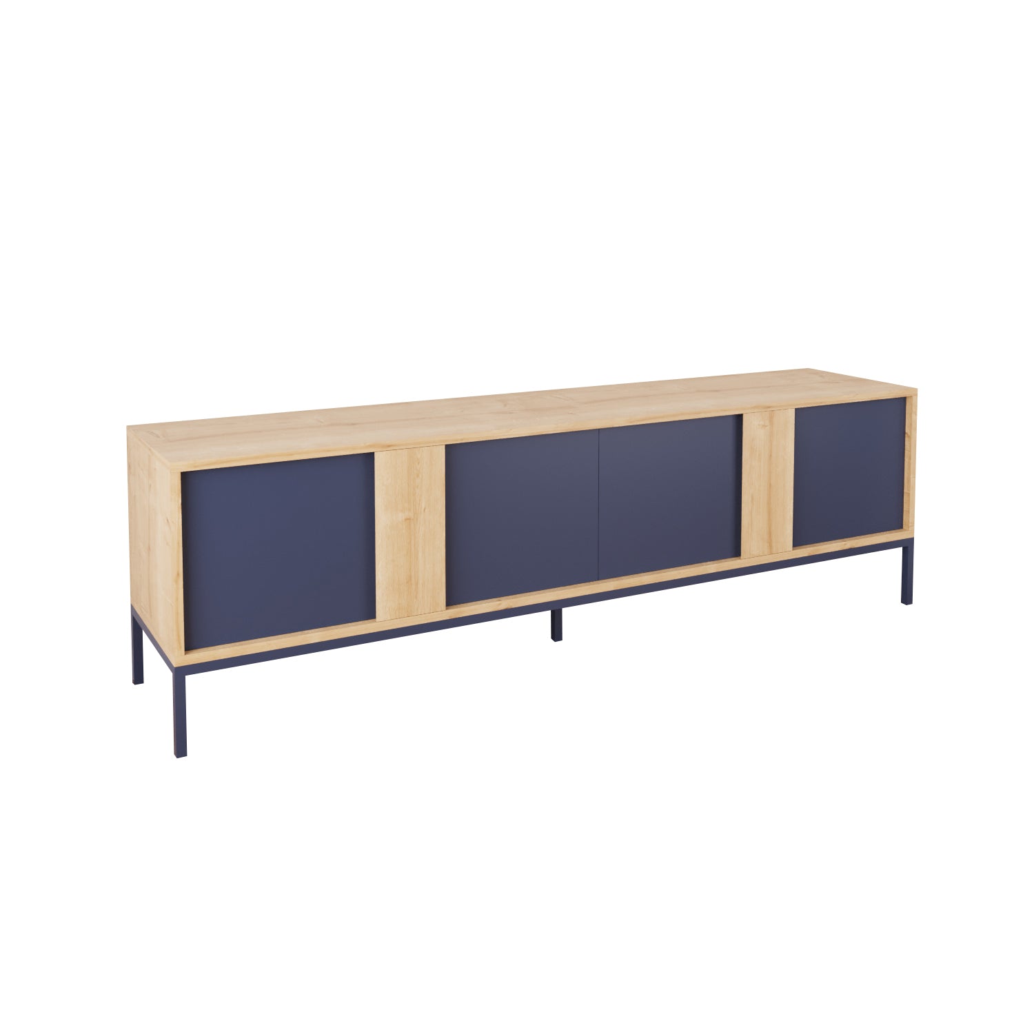 Bimossa E33 Soho TV Ünitesi 180 cm 4 Kapaklı Modern Salon Televizyon Ünitesi