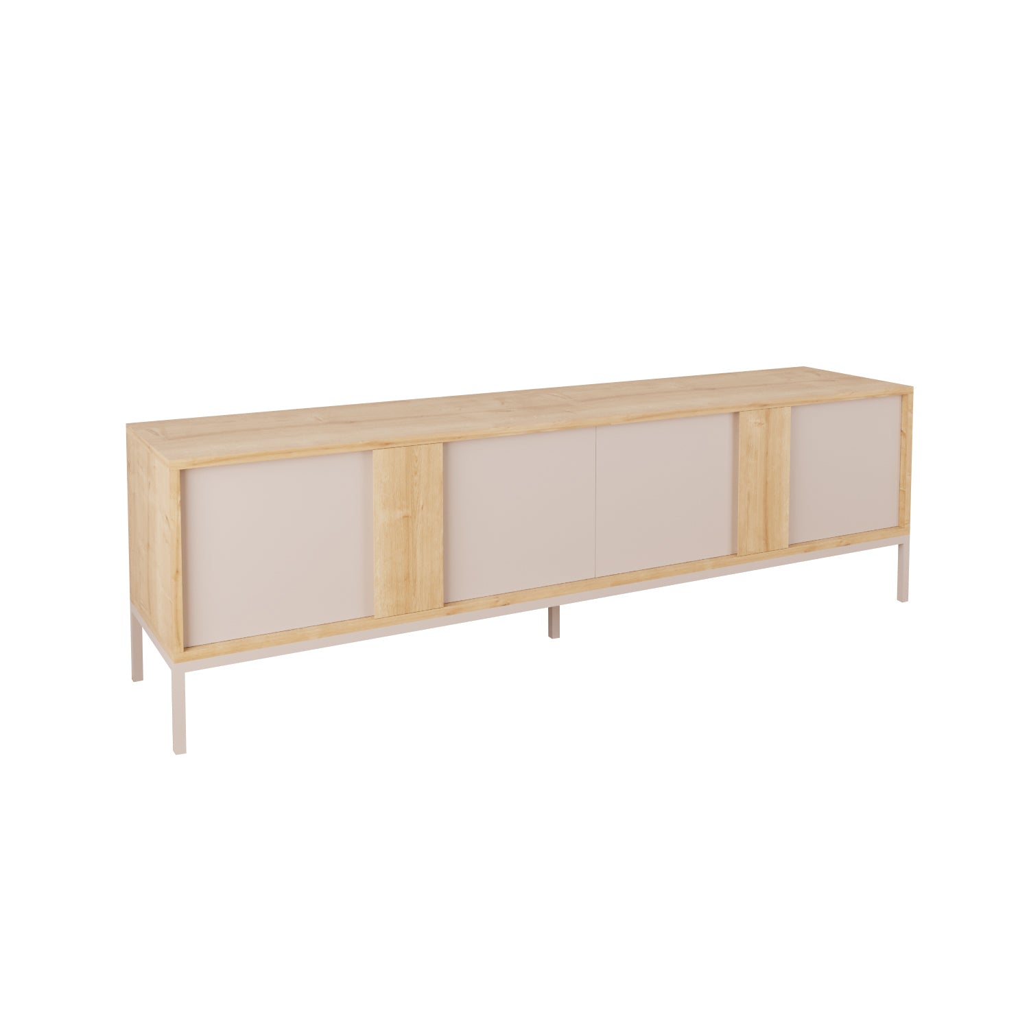 Bimossa E33 Soho TV Ünitesi 180 cm 4 Kapaklı Modern Salon Televizyon Ünitesi