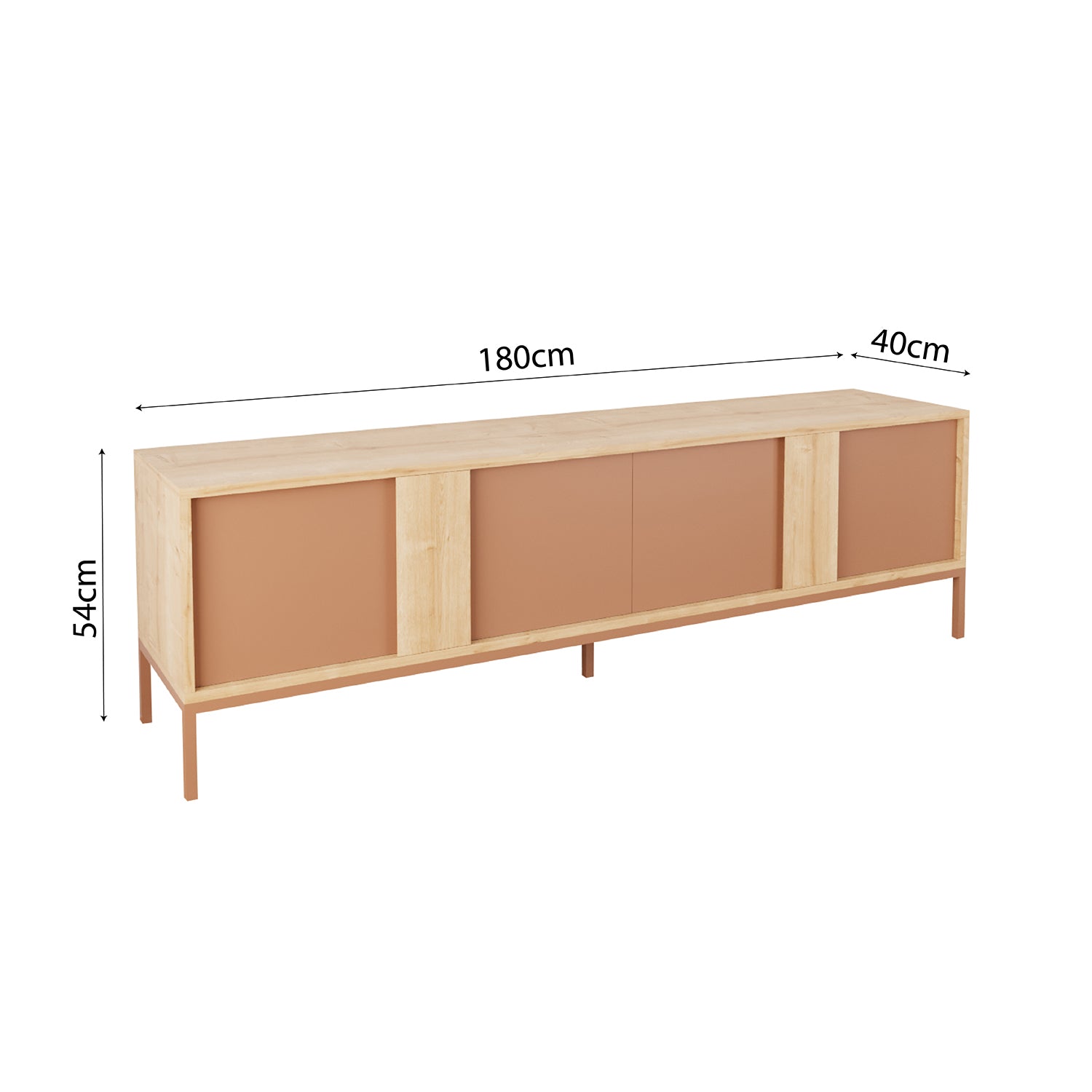 Bimossa E33 Soho TV Ünitesi 180 cm 4 Kapaklı Modern Salon Televizyon Ünitesi
