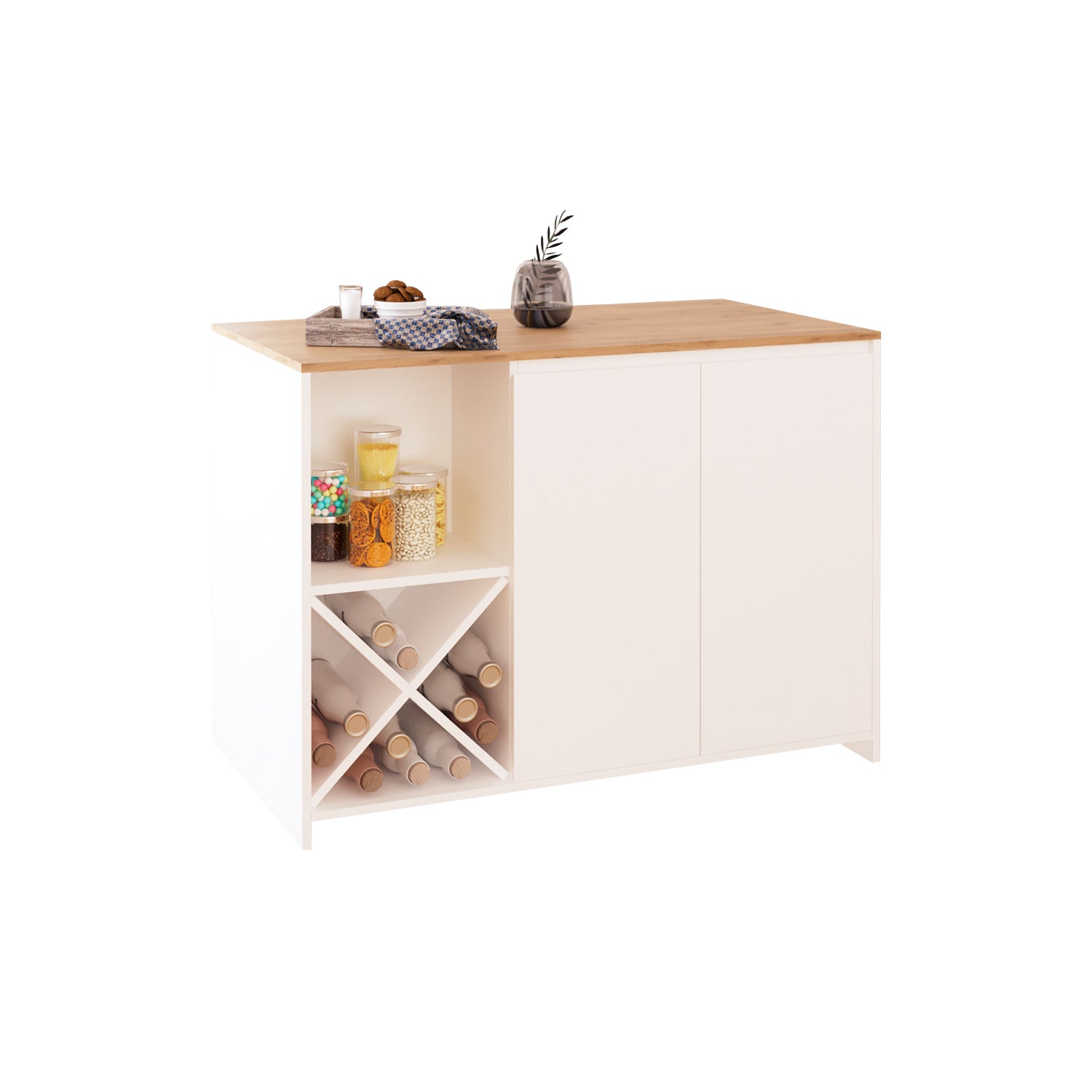 Bimossa L51 Vino Mutfak Adası 127 cm