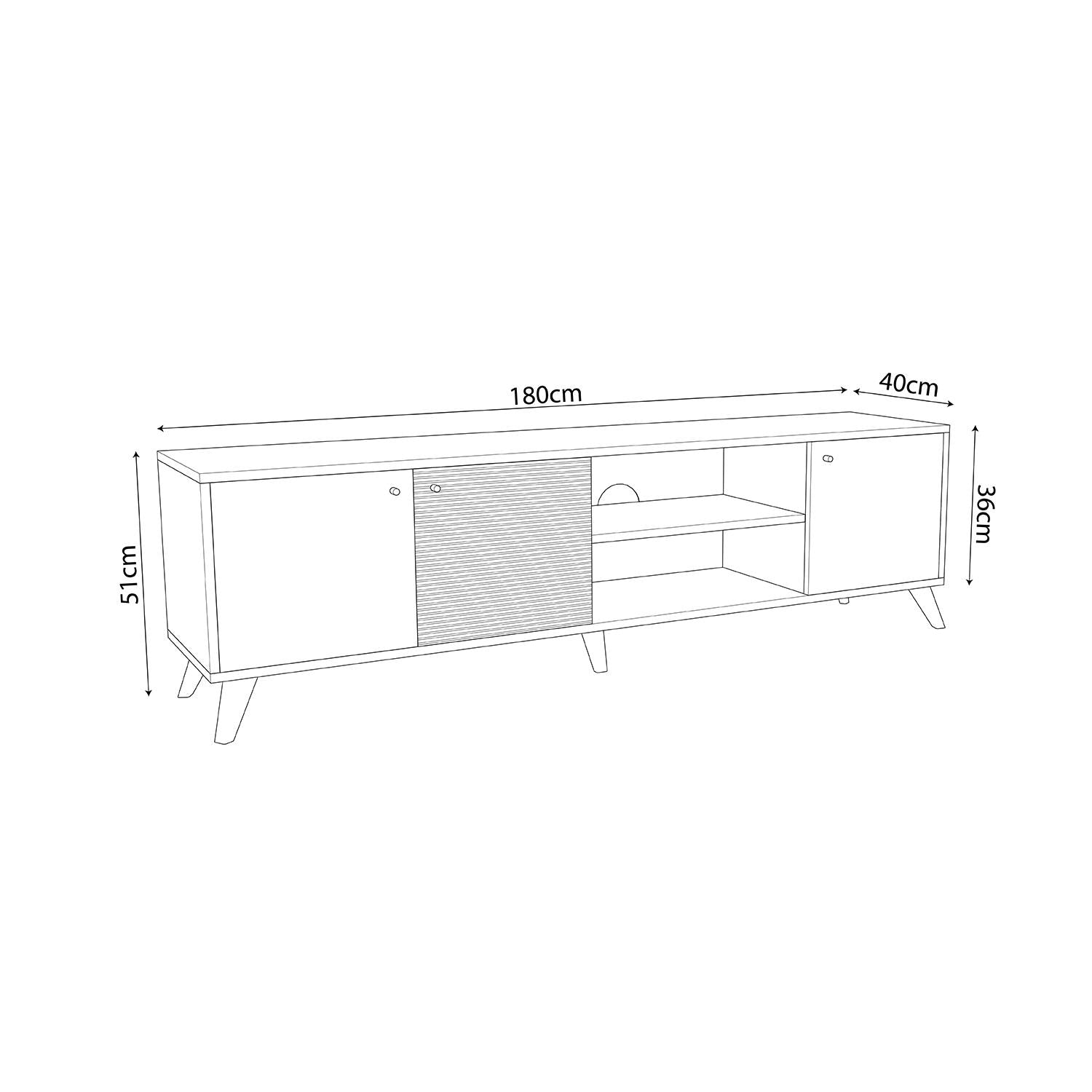 Bimossa E10 Lisa Tv Ünitesi 180cm