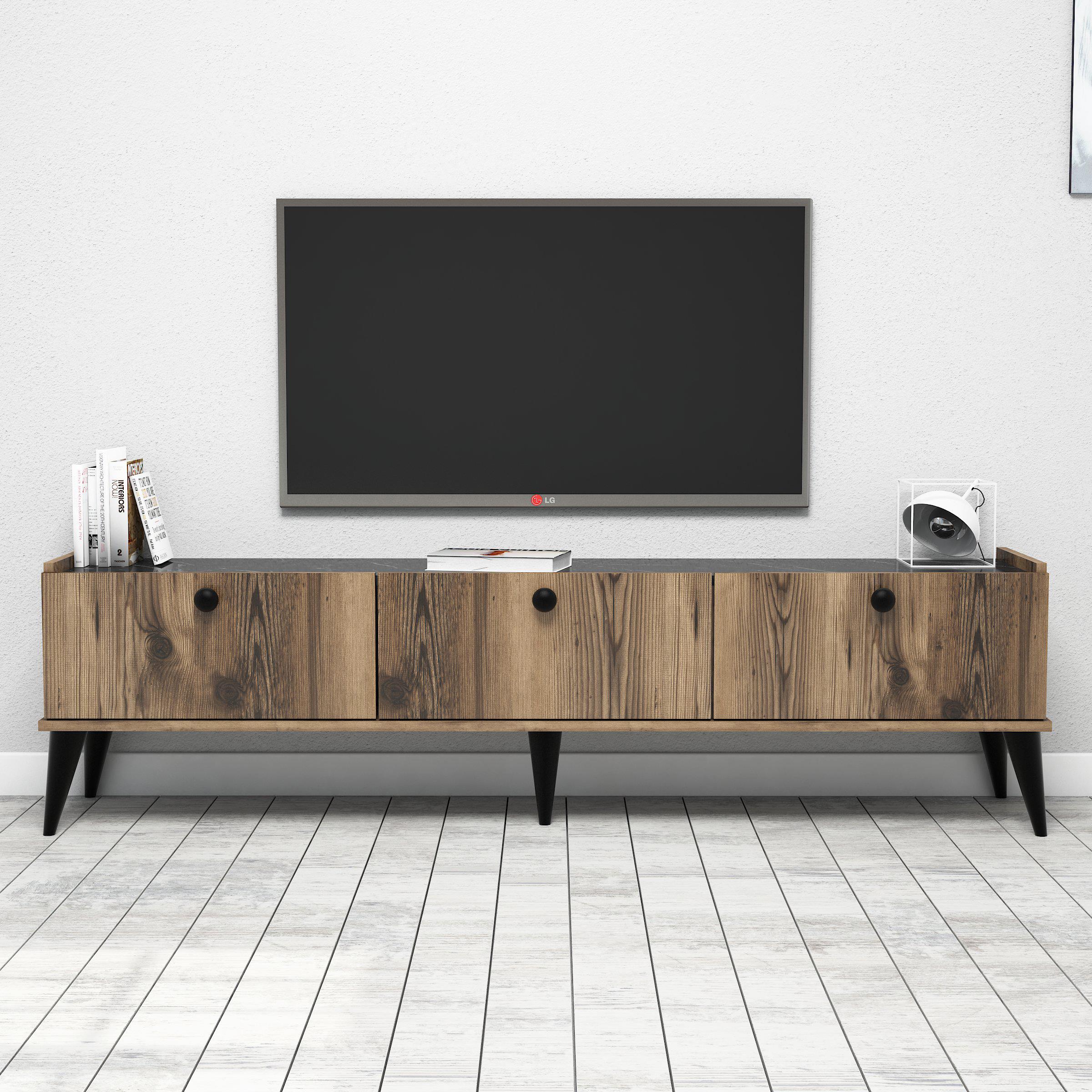 Bimossa E3610 Sümer Tv Ünitesi 180cm. Lidya/Mermer