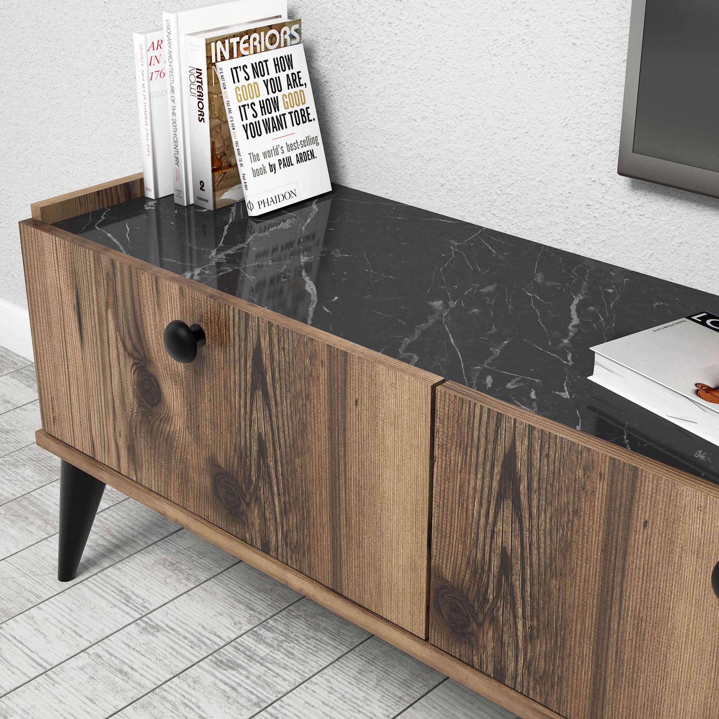 Bimossa E3610 Sümer Tv Ünitesi 180cm. Lidya/Mermer