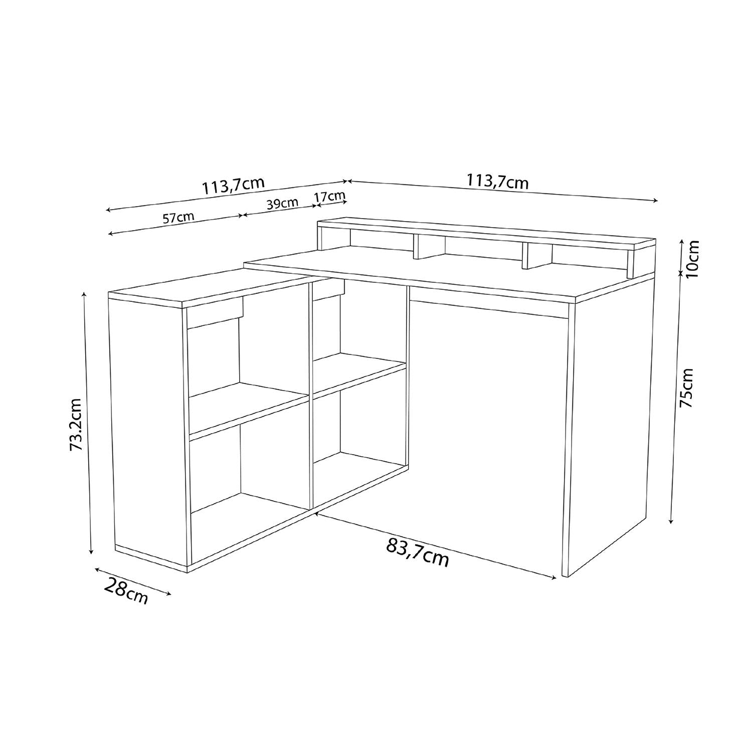 Bimossa S8180 Leo Oyuncu Masası Siyah Kırmızı 113 cm