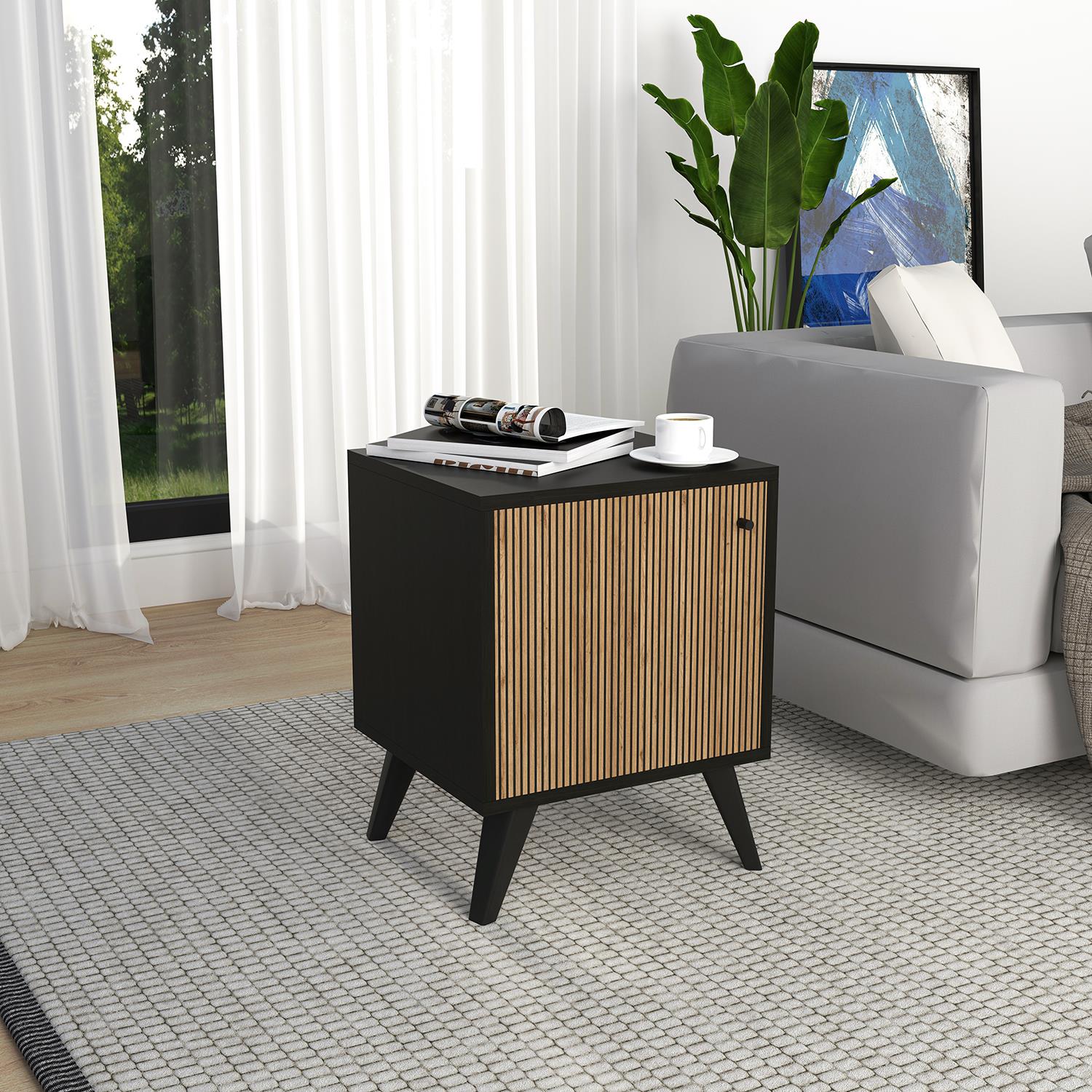 Bimossa N1030 Lisa 40 cm Komodin Siyah-Sepet