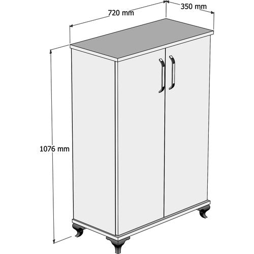 Bimossa R6030 Ceviz - Beyaz Ayakkabılık Çok Amaçlı Raflı Düzenleyici Dolap 100 cm