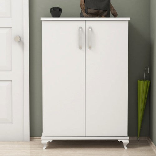 Bimossa R6040 Beyaz Ayakkabılık Çok Amaçlı Raflı Düzenleyici Dolap 100 cm