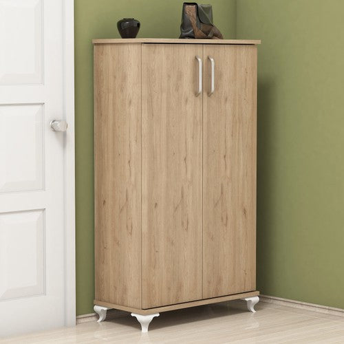 Bimossa R7020 Ceviz Ayakkabılık Çok Amaçlı Raflı Düzenleyici Dolap 120 cm