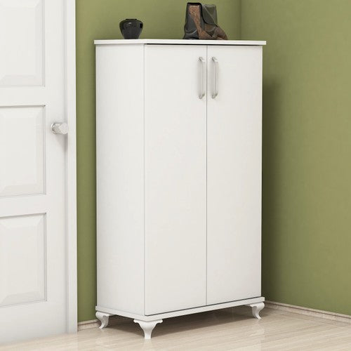 Bimossa R7040 Beyaz Ayakkabılık Çok Amaçlı Raflı Düzenleyici Dolap 120 cm