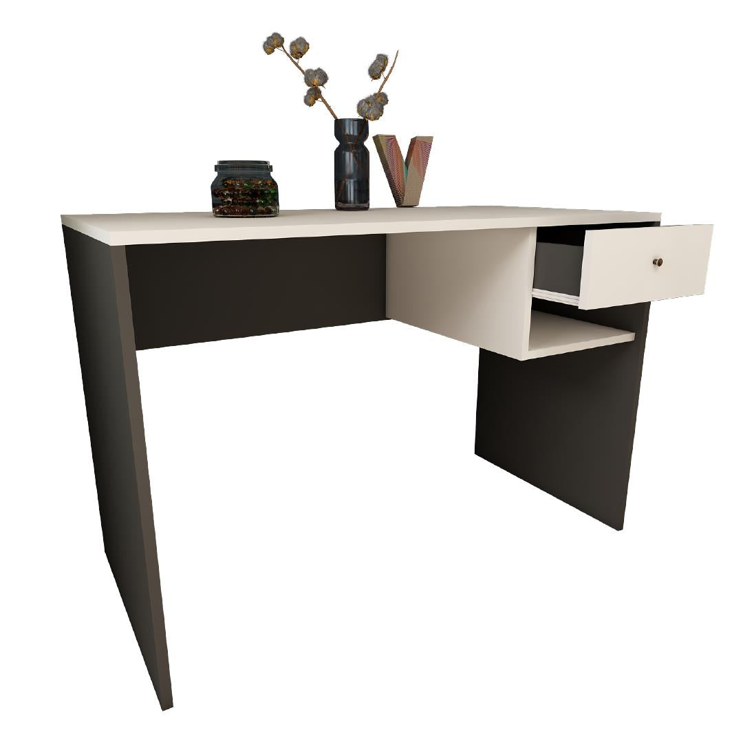 Bimossa S7130 Berlin Çalışma Masası Antrasit/Beyaz