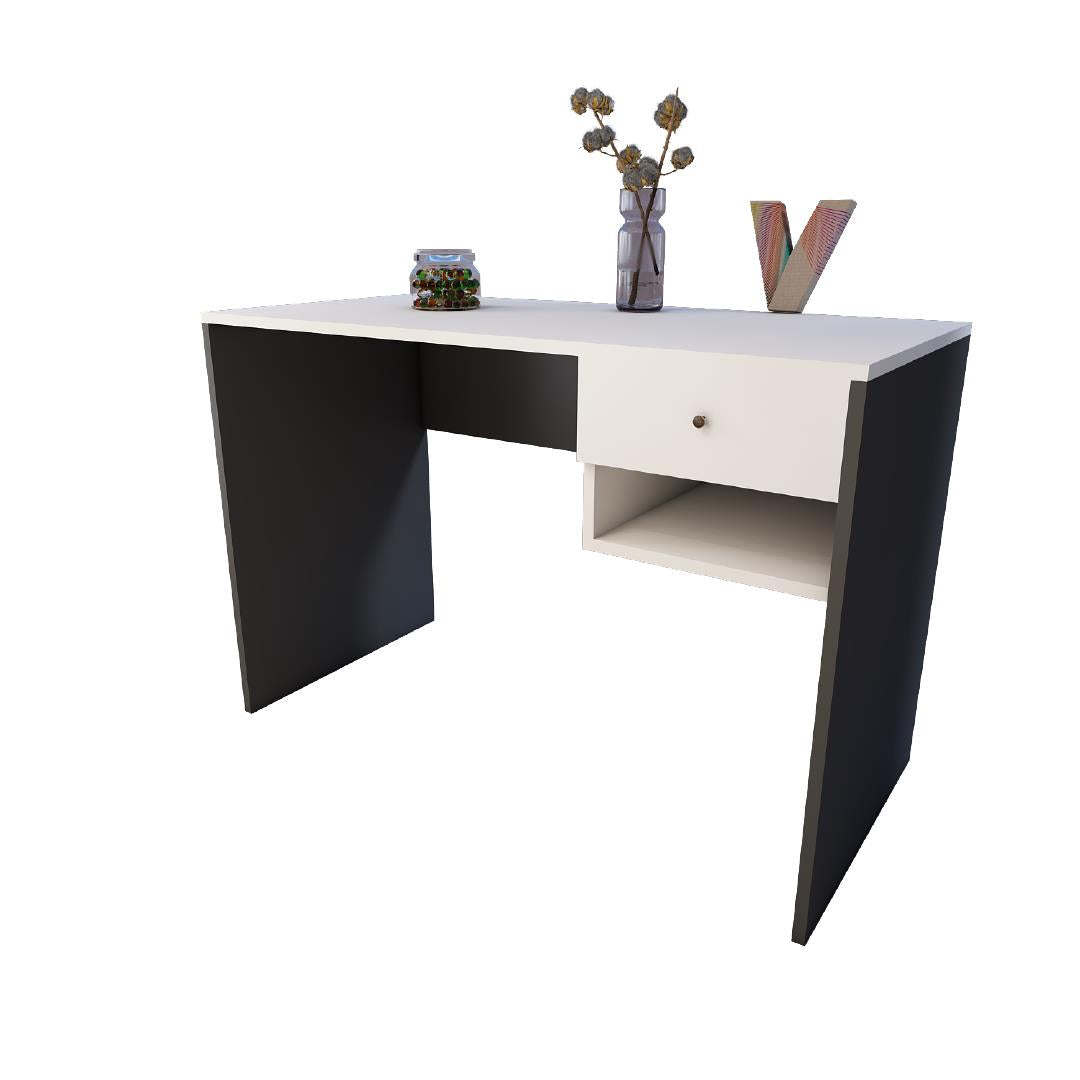 Bimossa S7130 Berlin Çalışma Masası Antrasit/Beyaz