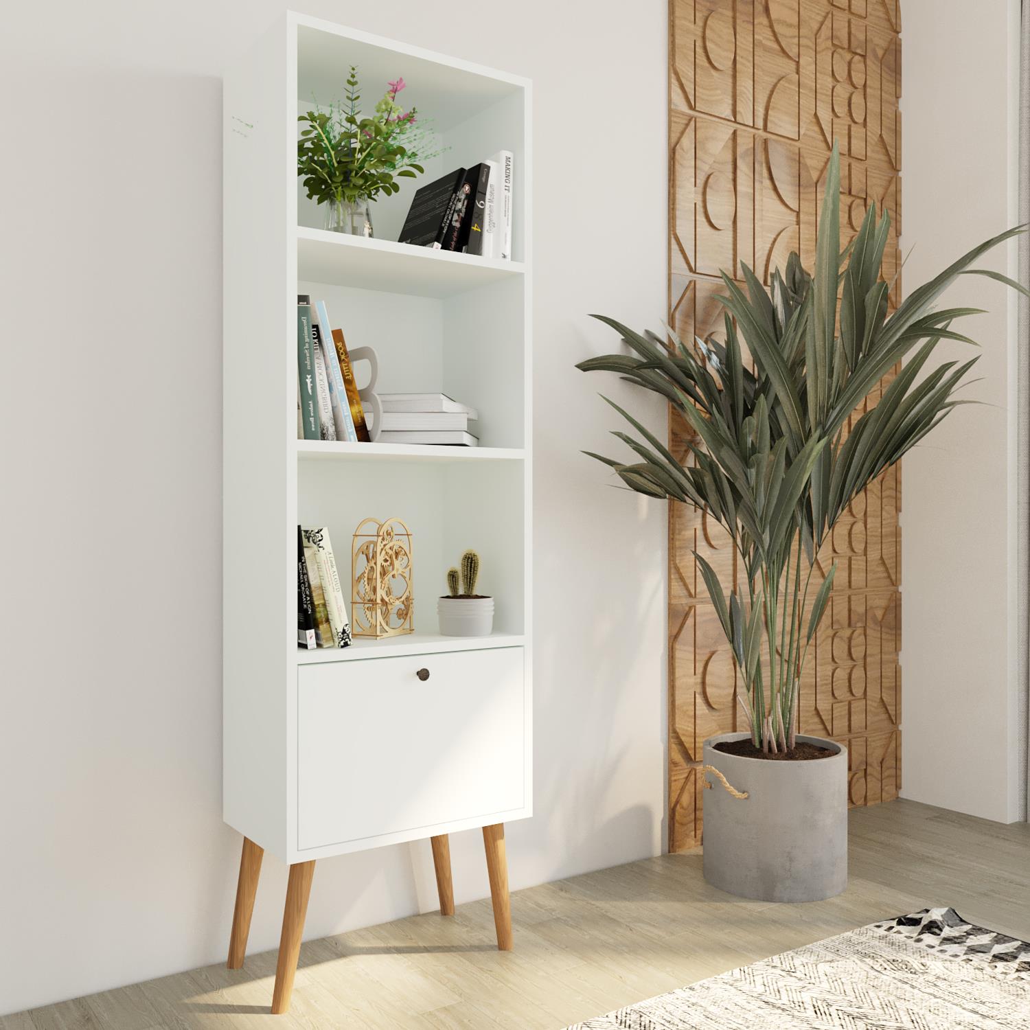 Bimossa W5010 Janus Kitaplık Beyaz