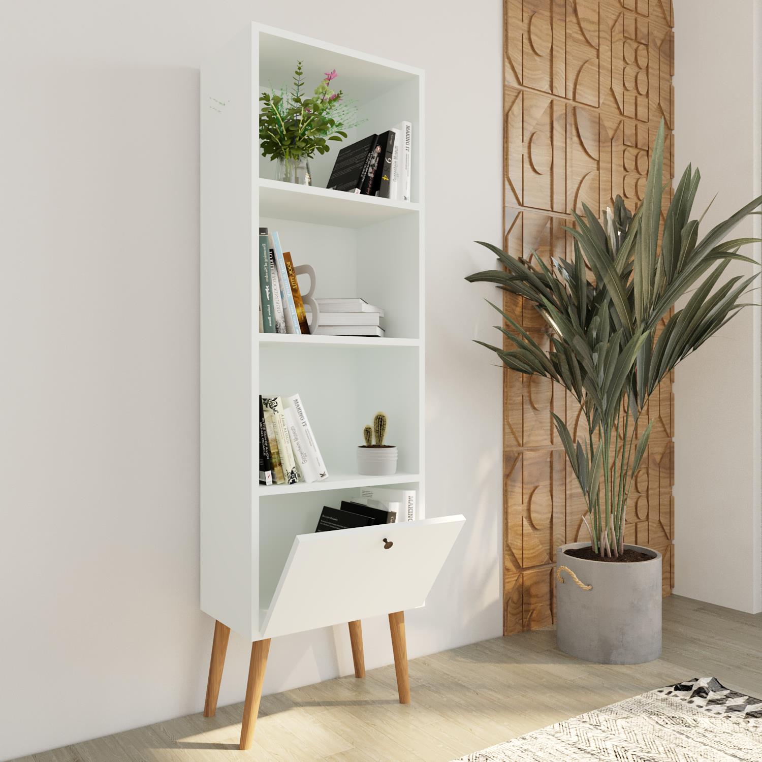 Bimossa W5010 Janus Kitaplık Beyaz