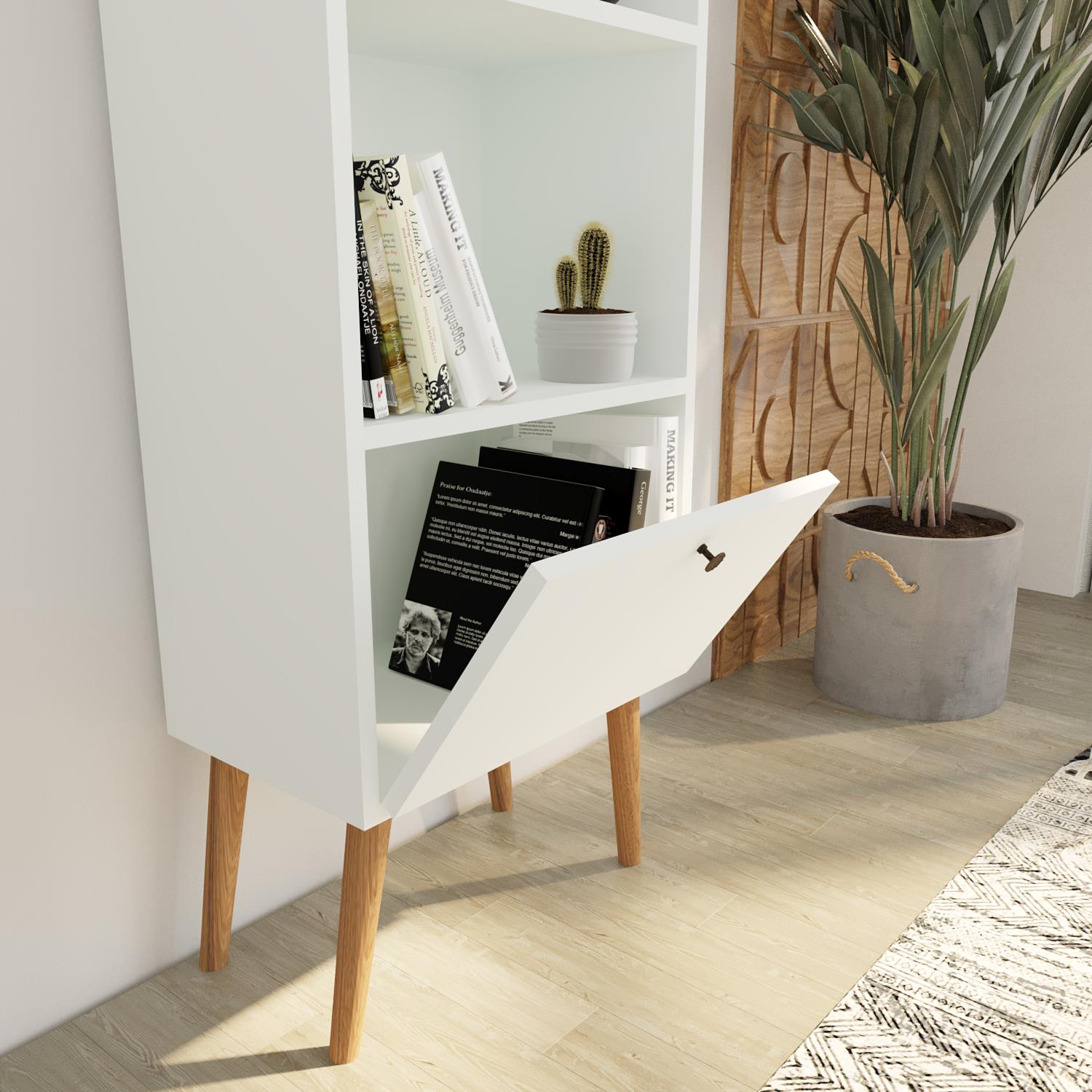 Bimossa W5010 Janus Kitaplık Beyaz