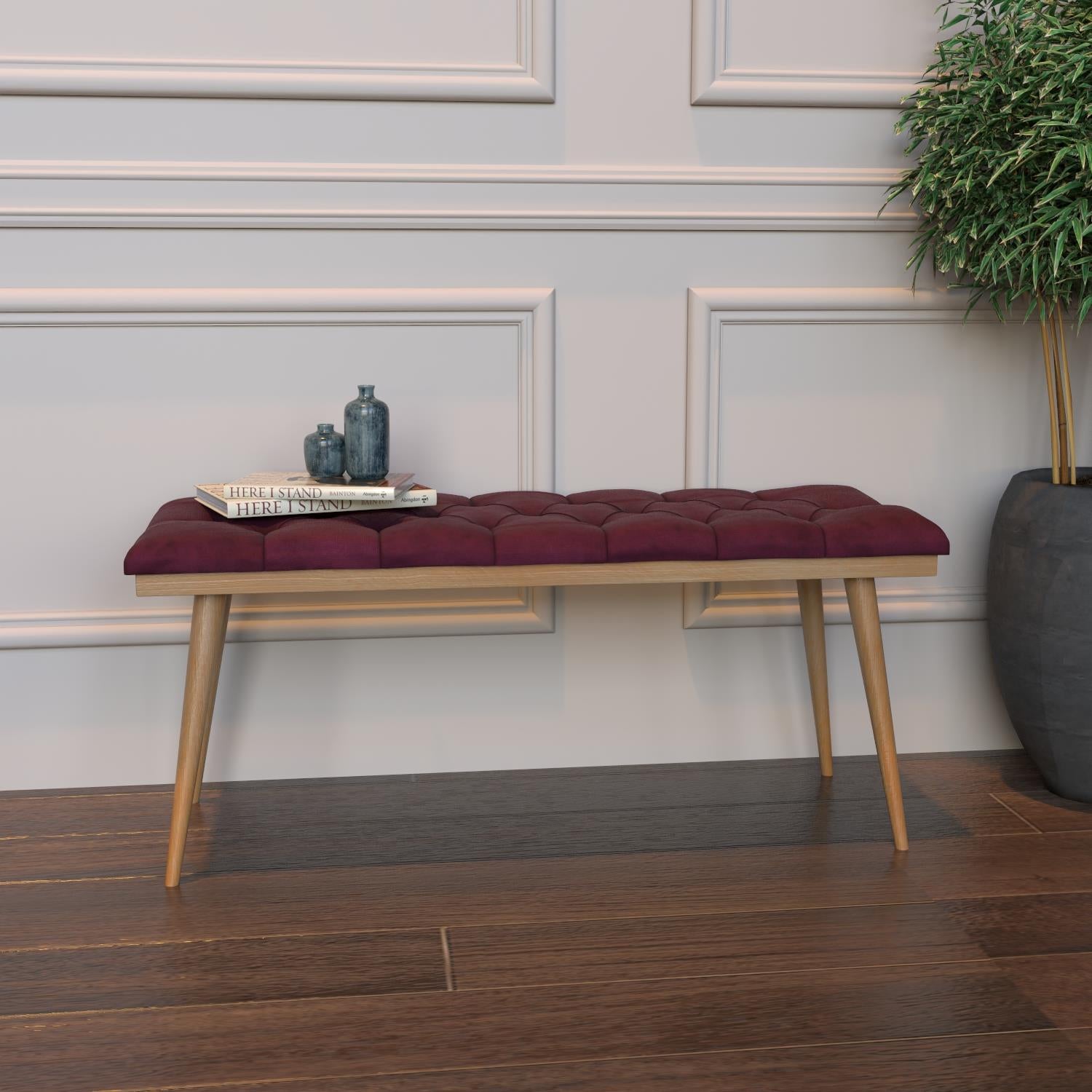 Bimossa Z20 Arden Ahşap Bench / Bank  Ahşap-Bordo