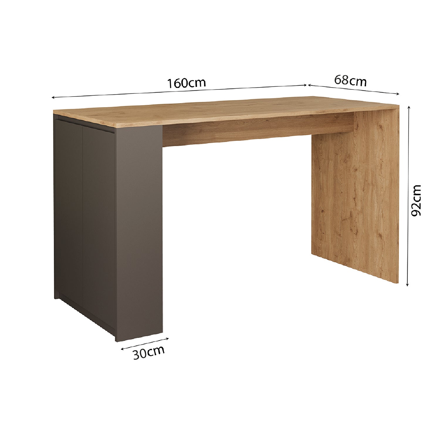 Bimossa L48 Edgar Mutfak Bar Masası 160 cm