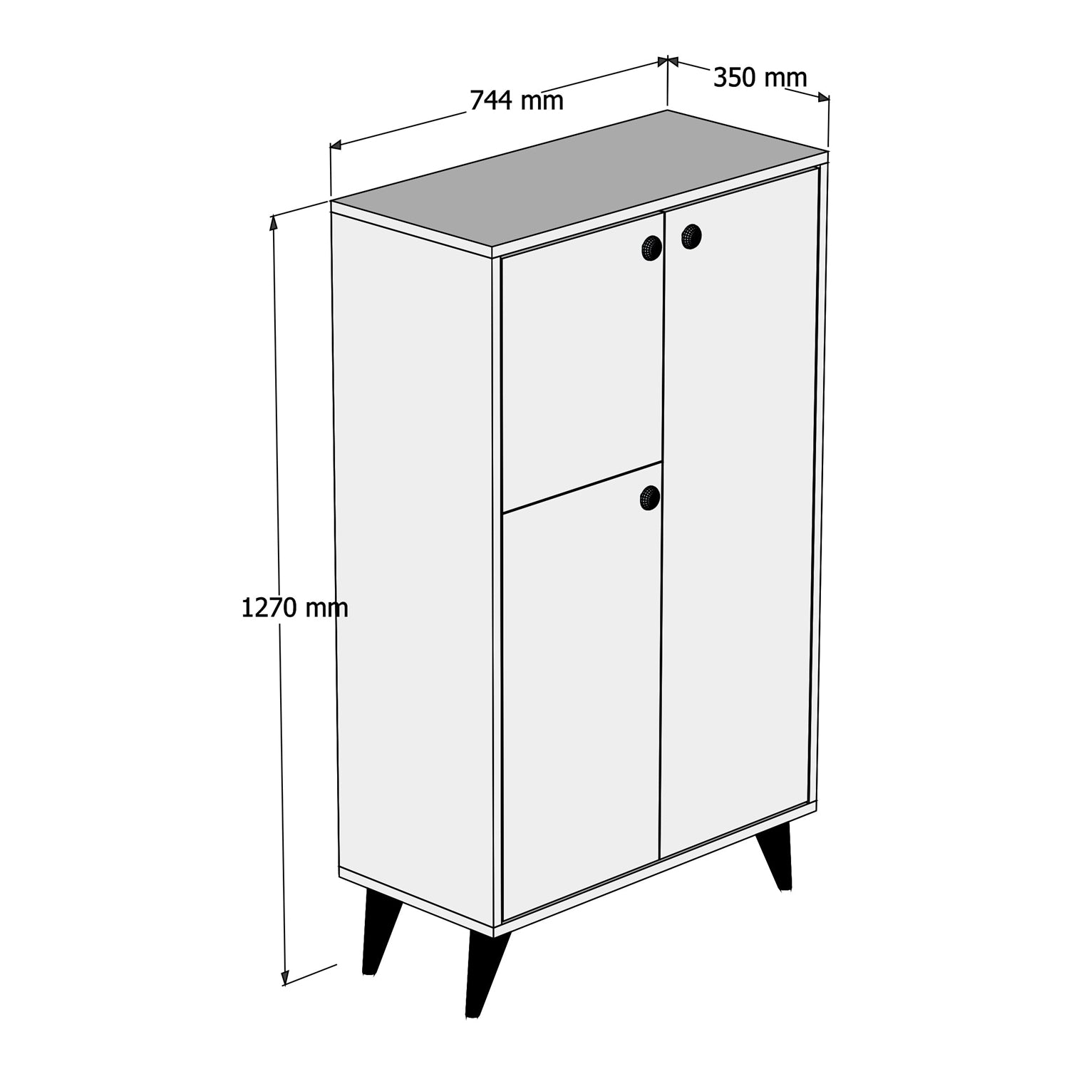 Bimossa Gordion Çok Amaçlı Dolap - Y8020 - Bimossa