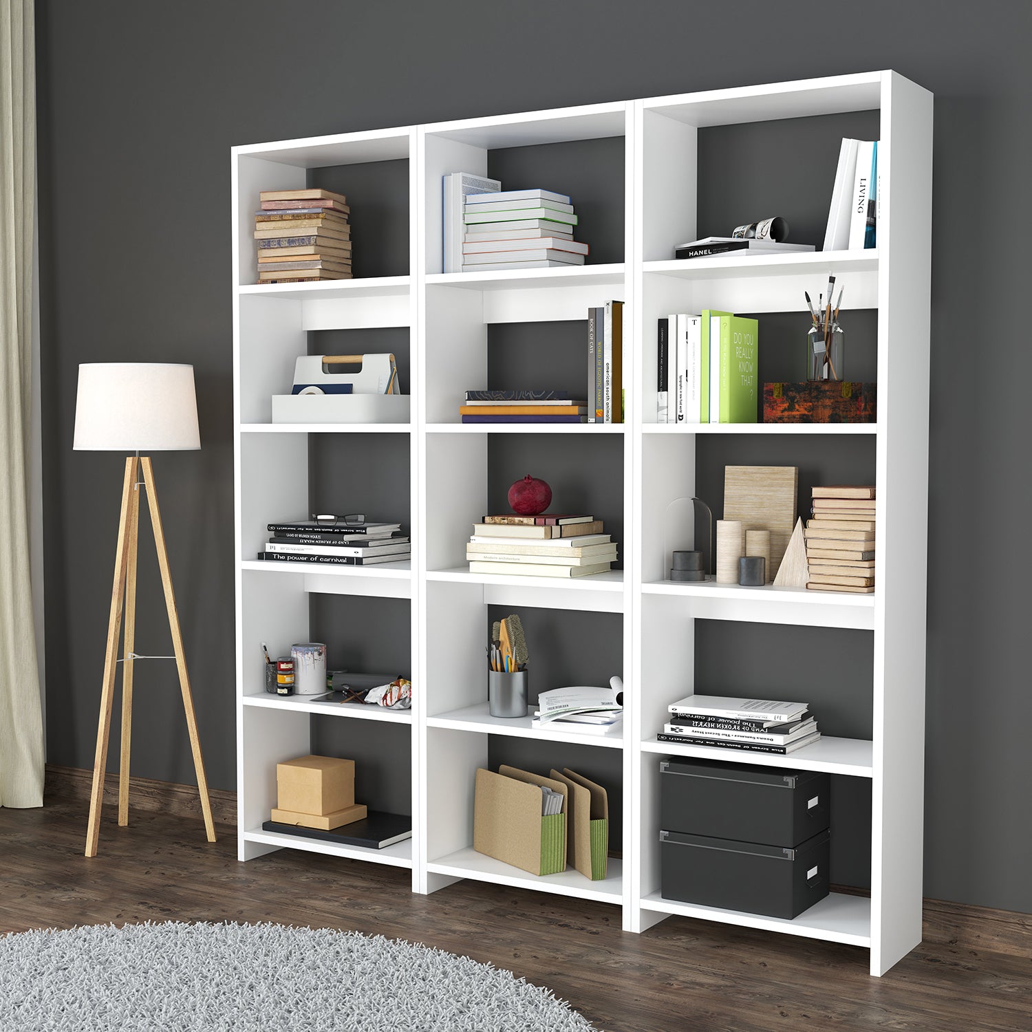 Bimossa G15 Robin Üçlü Kitaplık