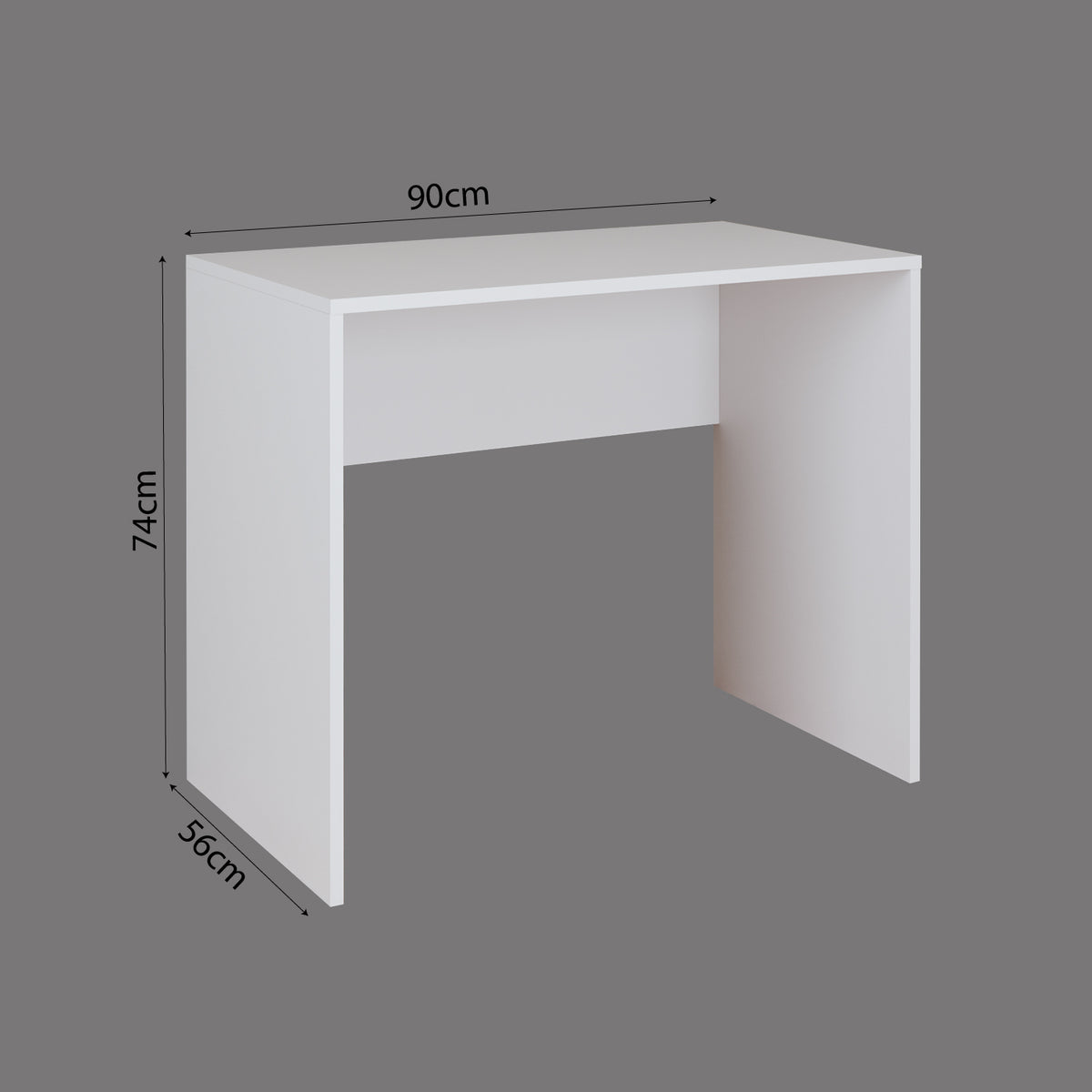 Bimossa S53 Betty Çalışma Masası, 90 cm Geniş Çalışma Alanlı Modern Çalışma Masası
