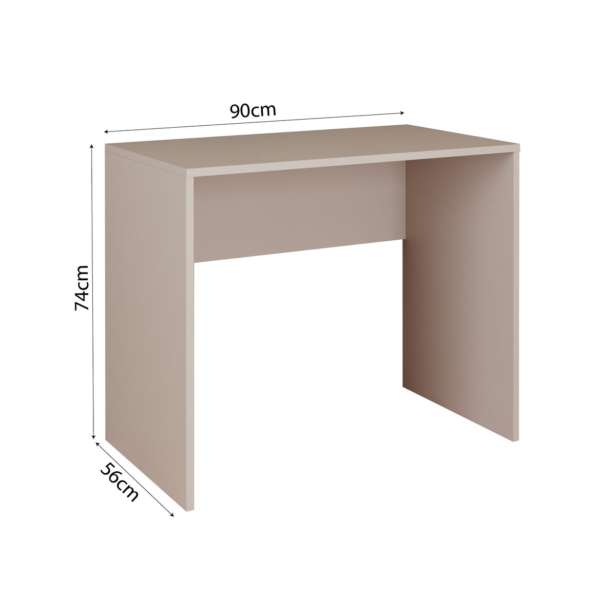 Bimossa S53 Betty Çalışma Masası, 90 cm Geniş Çalışma Alanlı Modern Çalışma Masası