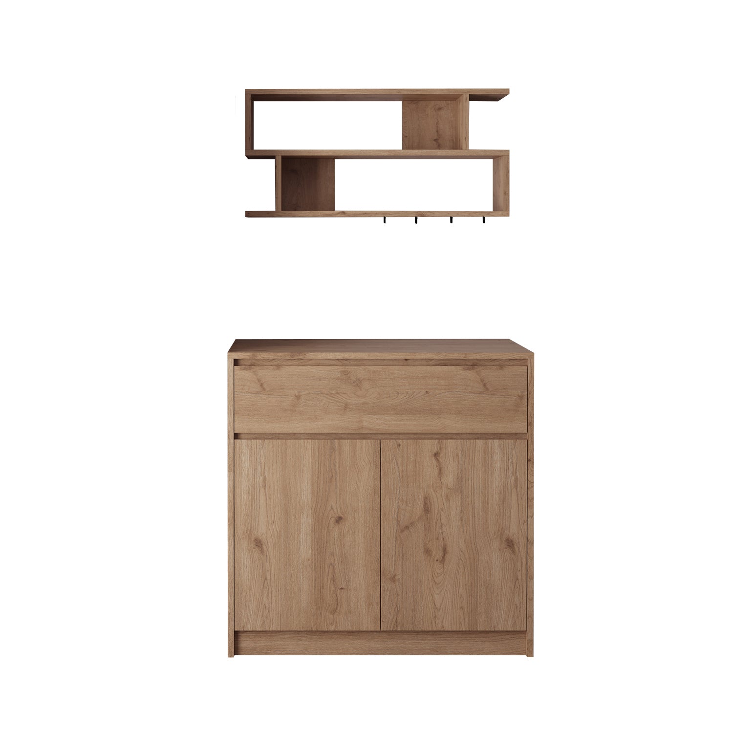 Bimossa Y38 Nera Kahve Köşesi Dolabı, Modern Geniş Depolama Alanı, Yeni Çok Amaçlı Dolap