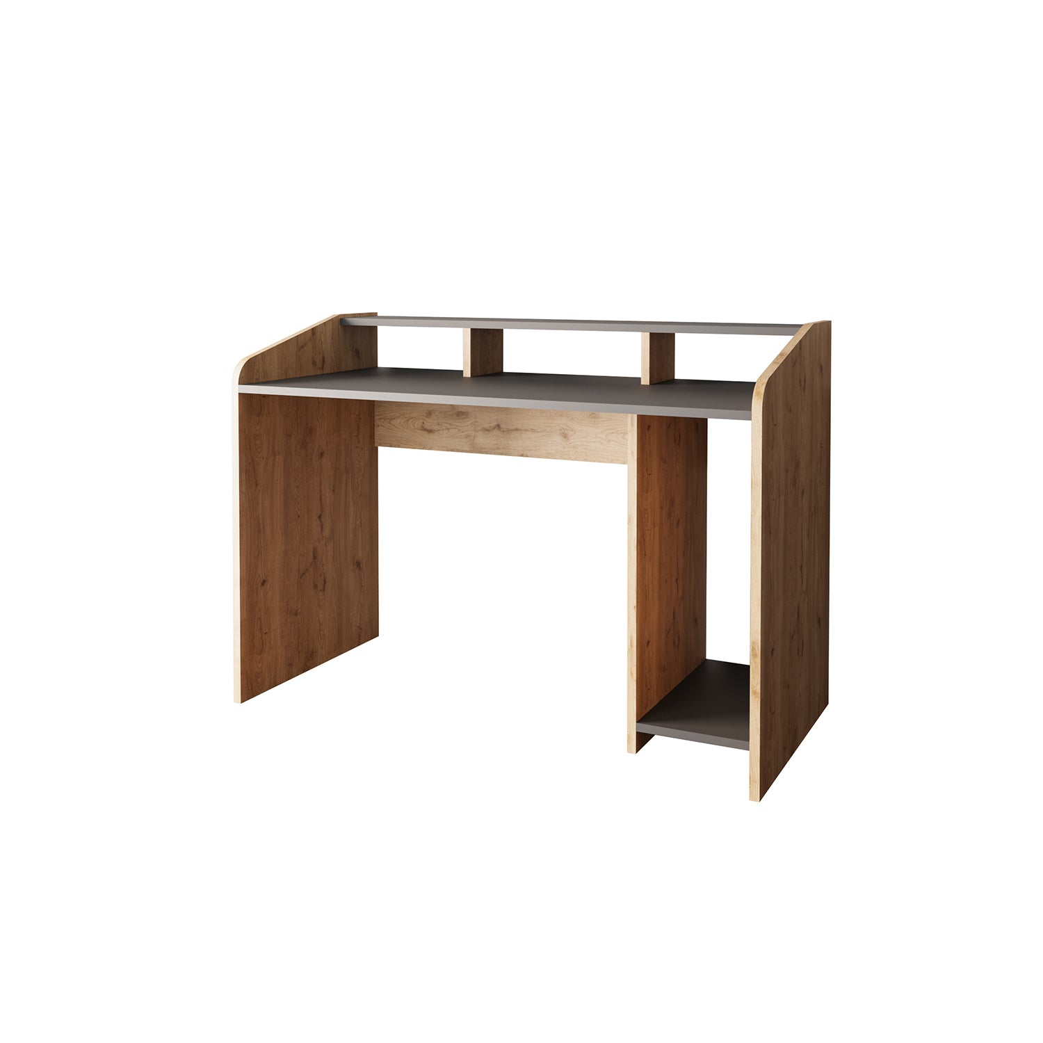 Bimossa S8381 Nova Kasalı Oyuncu & Çalışma Masası Antrasit - Meşe 117