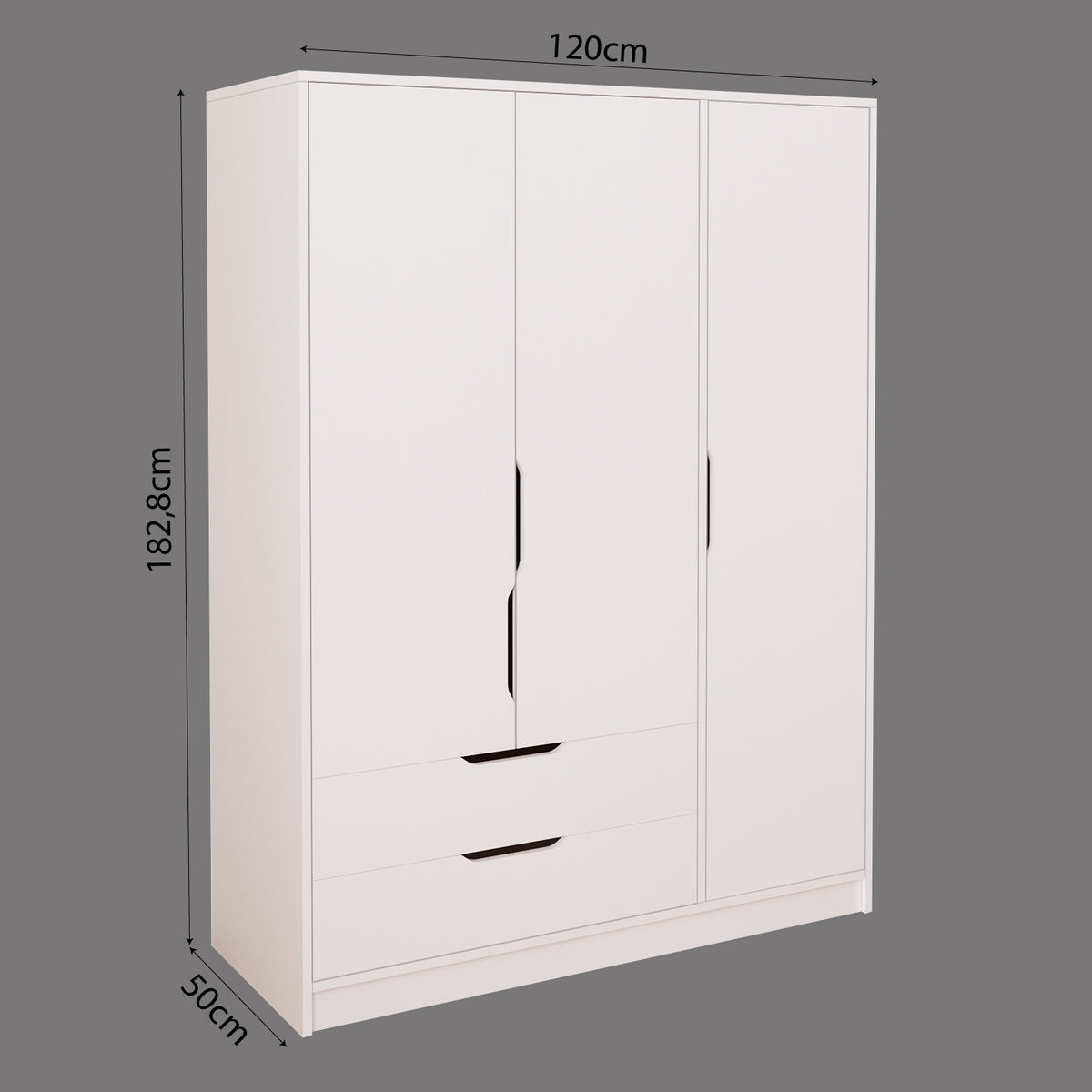 Bimossa TK32 Winnie 3 Kapaklı Gardırop ve 4 Çekmeceli Şifonyer Çocuk Odası Takımı