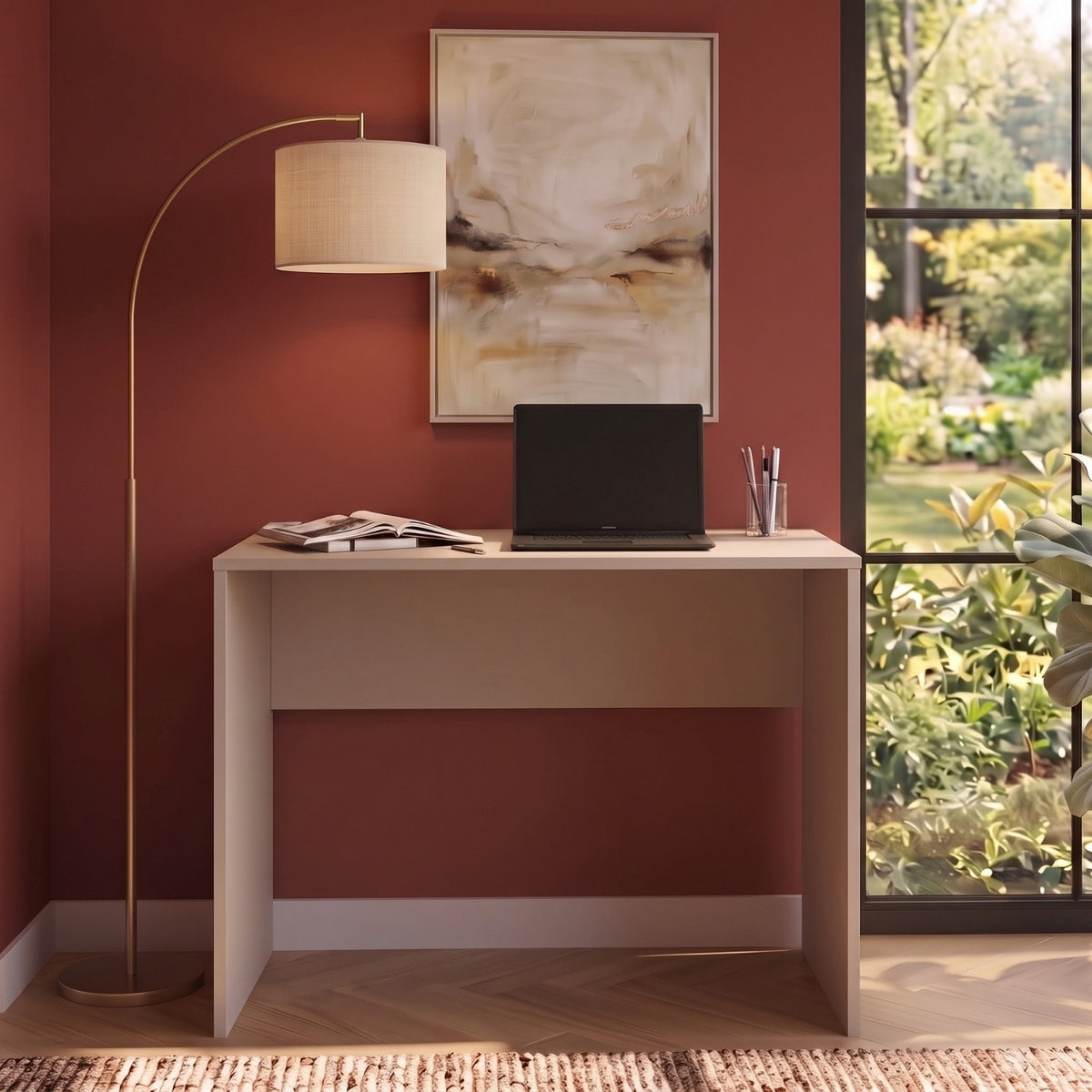 Bimossa S53 Betty Çalışma Masası, 90 cm Geniş Çalışma Alanlı Modern Çalışma Masası